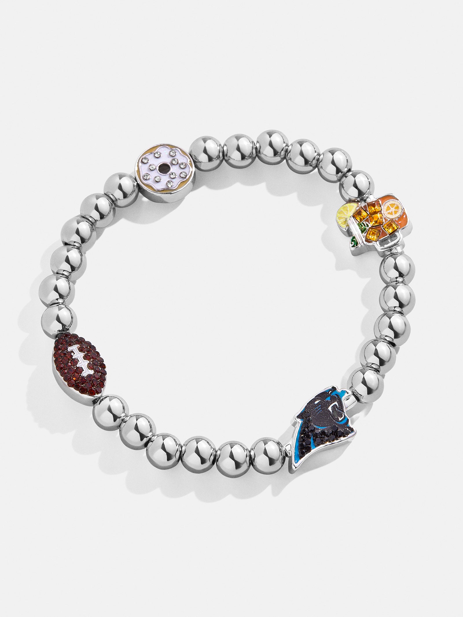 Premium Carolina Panthers NFL Charm Bracelet - Ultimate Fan Accessory