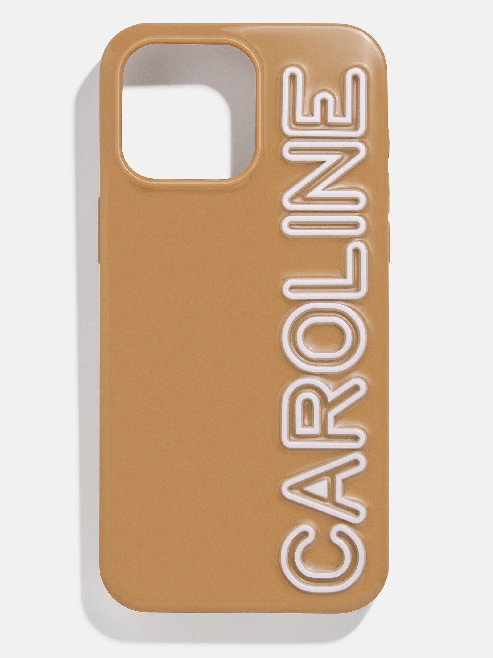 Premium Custom iPhone Case - Brown/White | Personalized Design