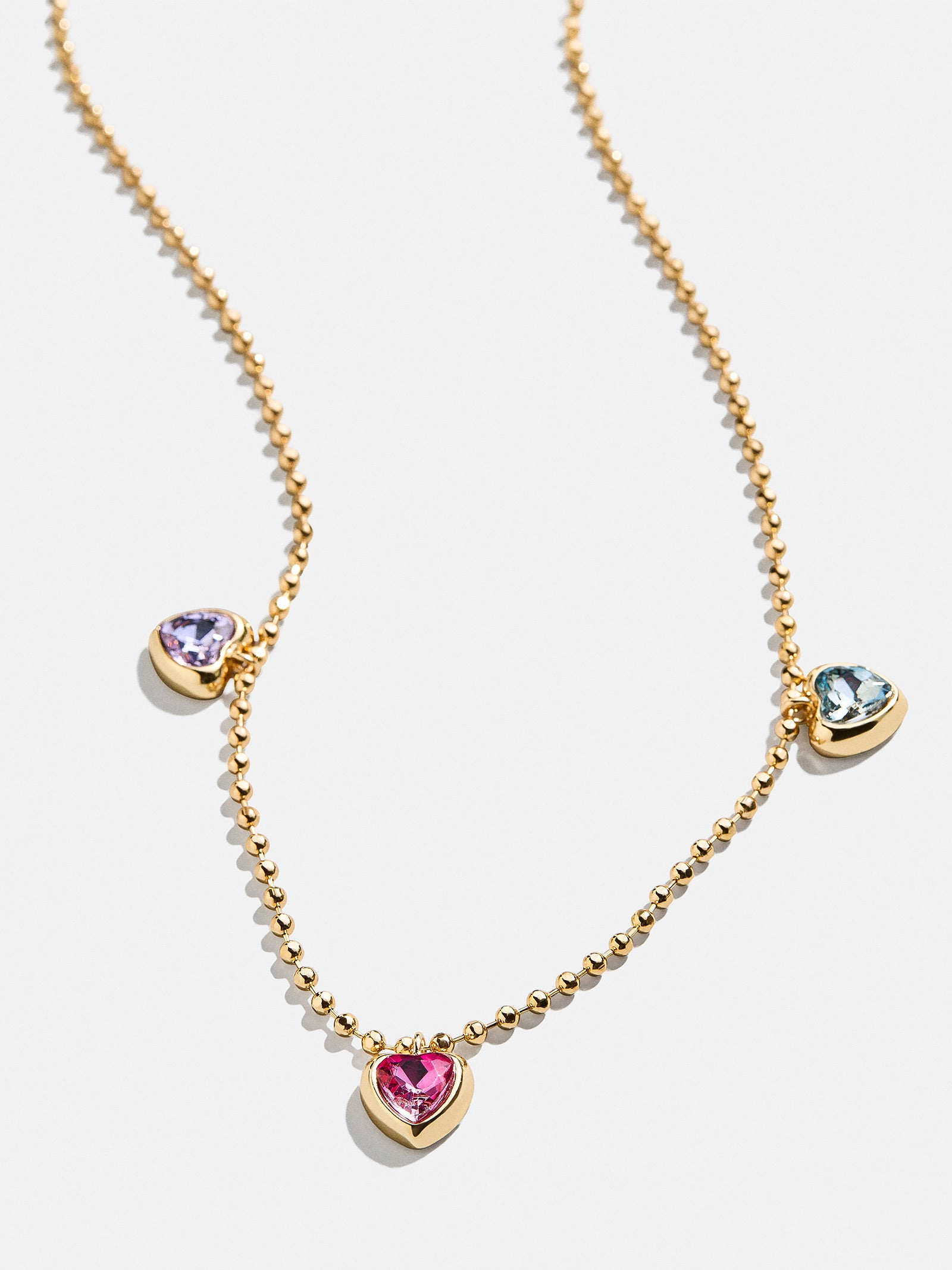 Premium Whole Lotta Love Kids' Necklace - Heart Charm with Colorful Stones