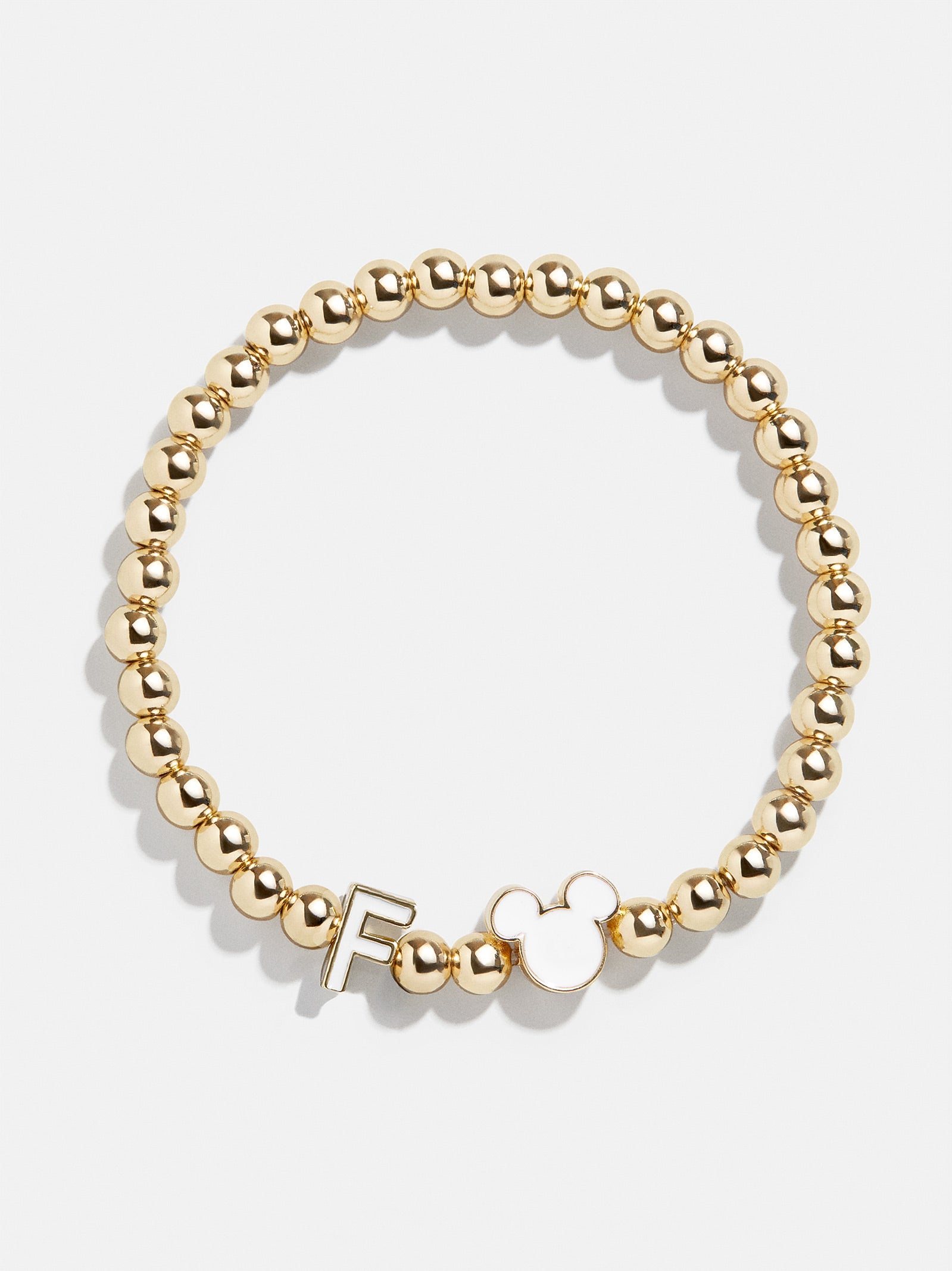 Premium Mickey Mouse Disney Initial Pisa Bracelet - White