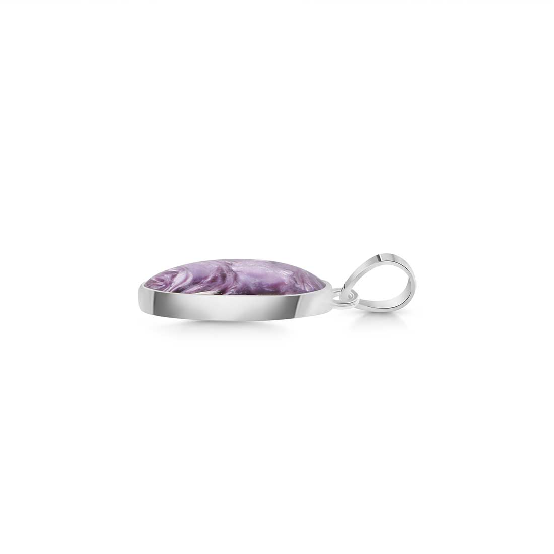 Premium Charoite Pendant - Elegant Purple Statement Jewelry (CHR-P-38)