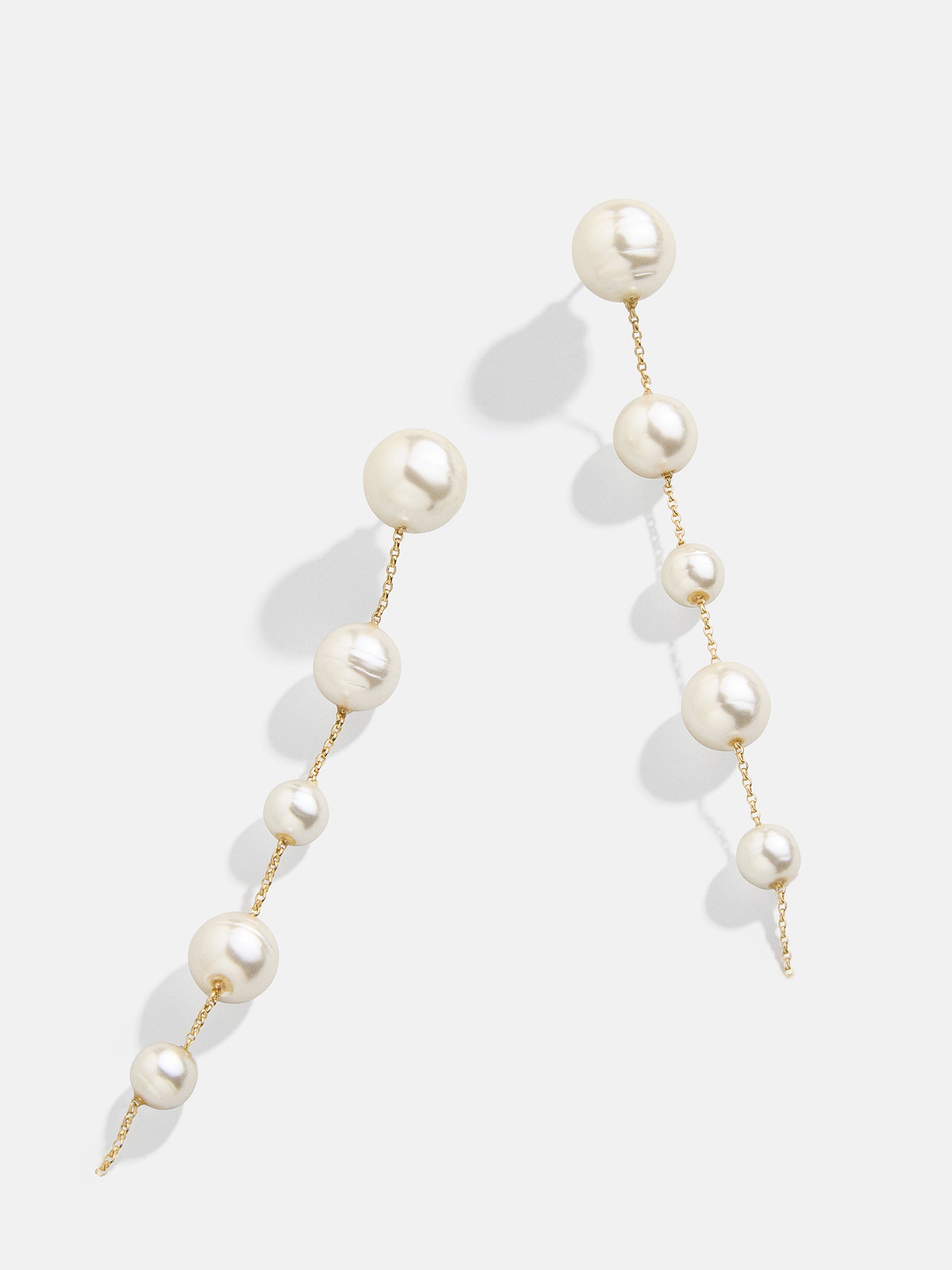 Premium Penelope Pearl Drop Earrings - White