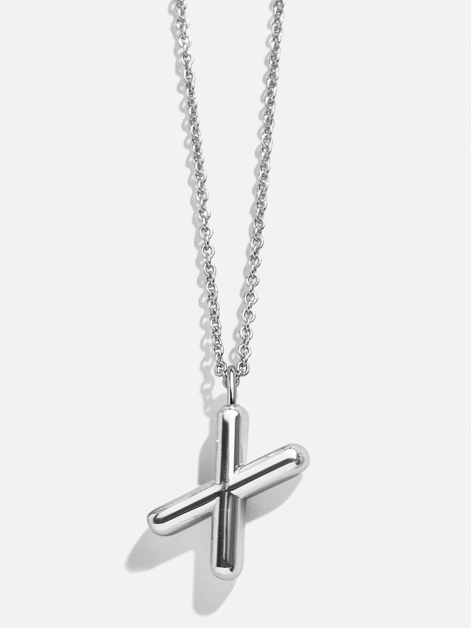 Premium Custom Silver Initial Necklace - Minimalist & Adjustable