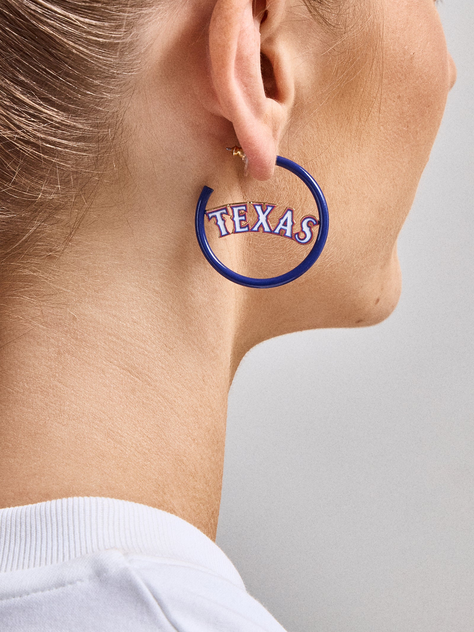 Premium MLB Enamel Hoops - Texas Rangers | Officially Licensed