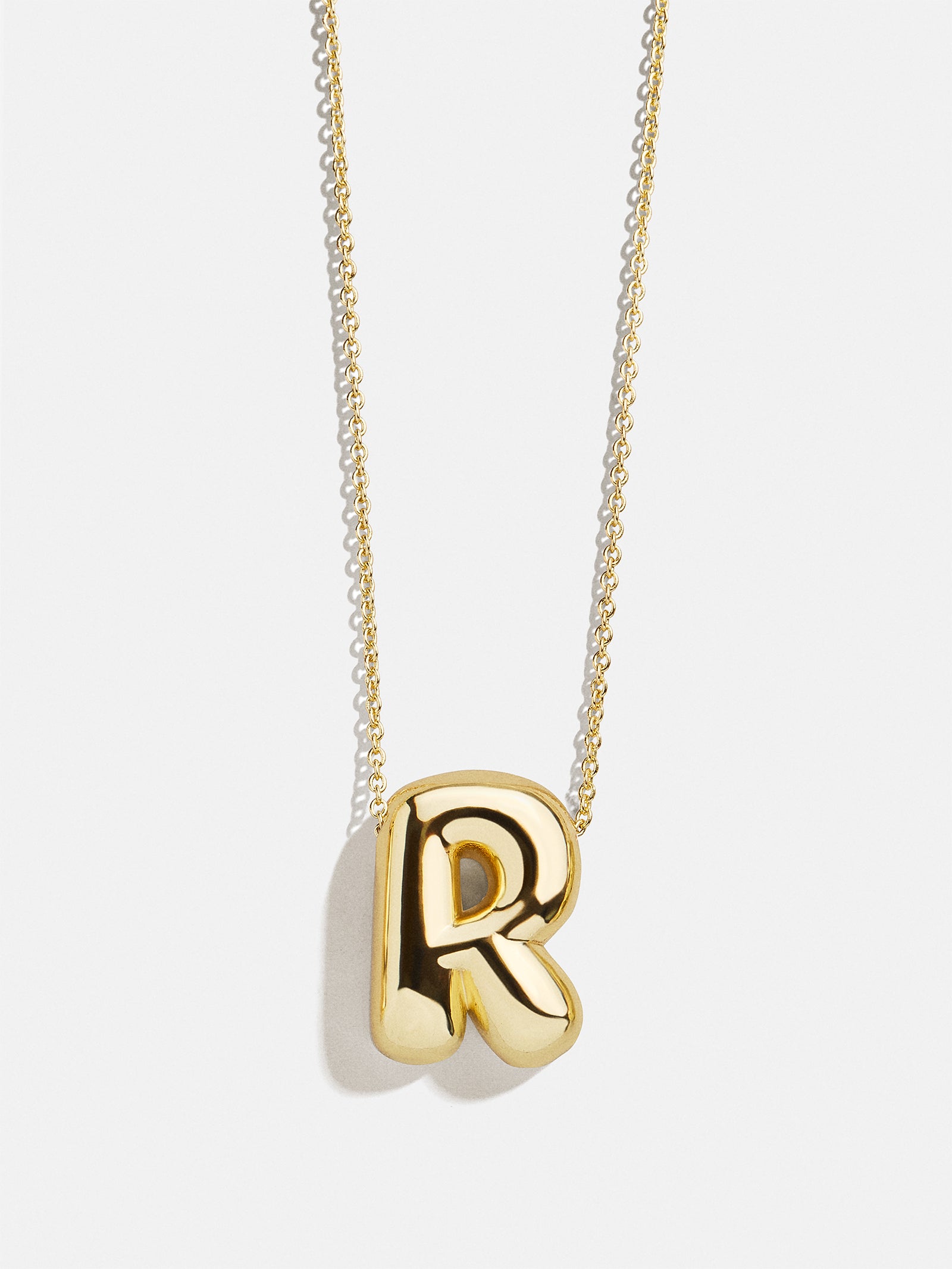 Premium Kids' Bubble Initial Necklace - Personalized Gold Charm