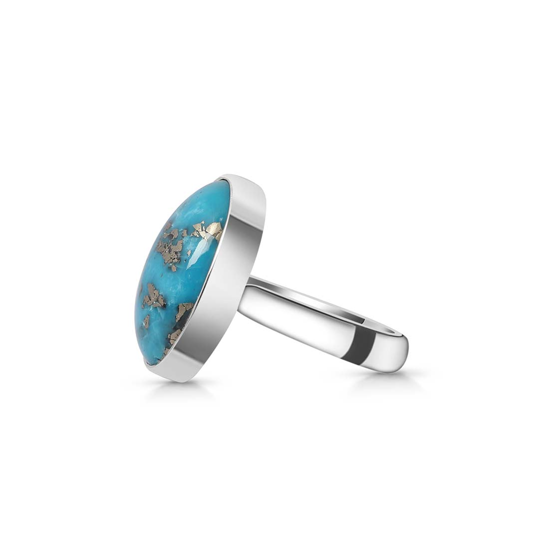 Premium Turquoise Adjustable Ring - TRQ-R-186 | Sagacia Jewelry