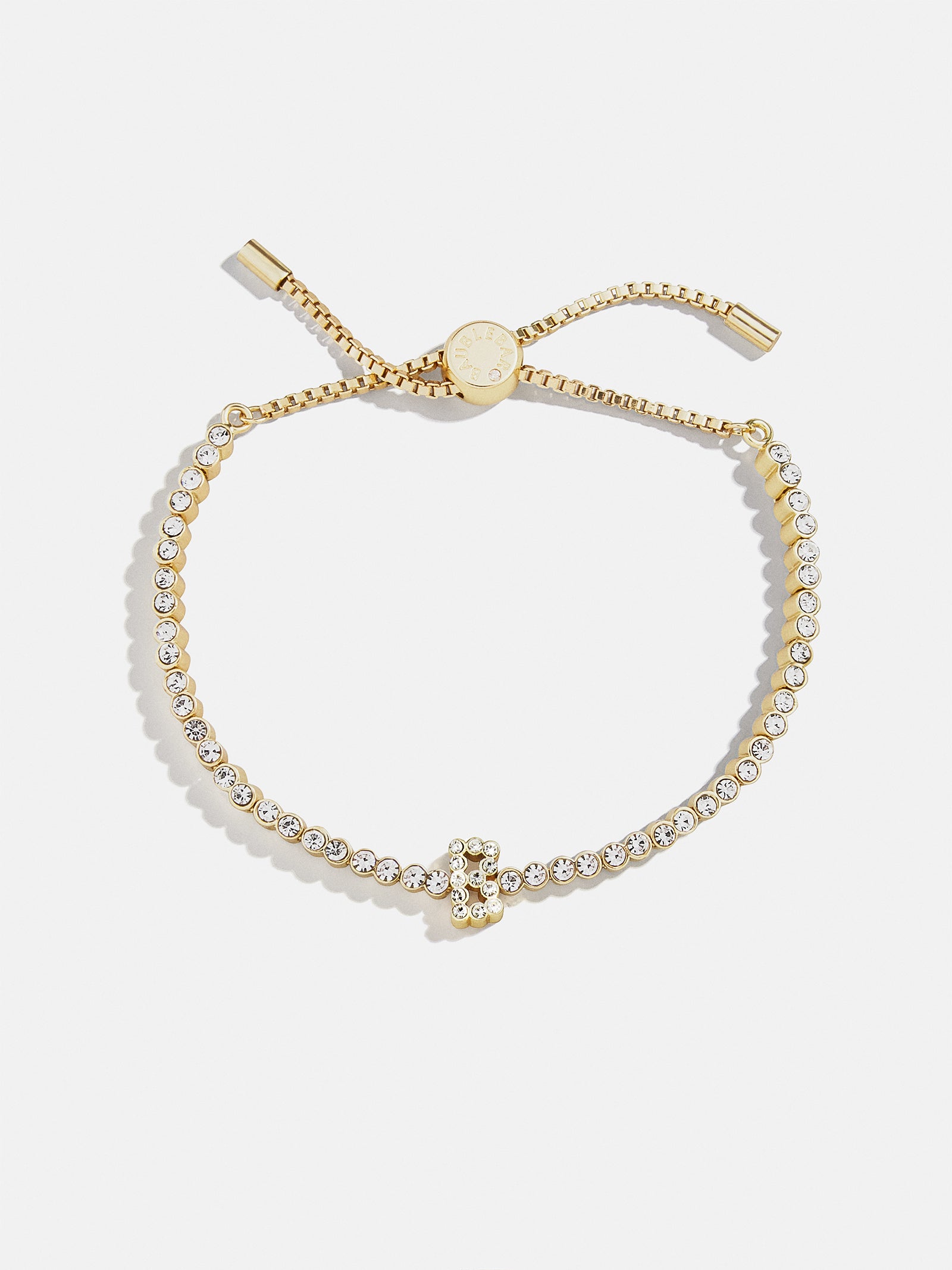 Premium Tennis Initial Bracelet - Gold & Pavé