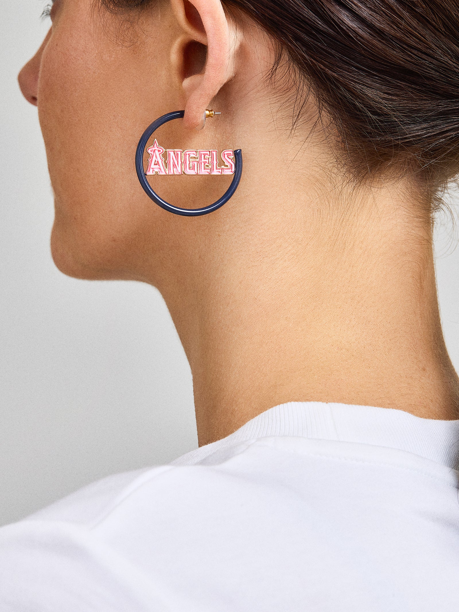 Premium MLB Enamel Hoops - Los Angeles Angels Official Collection