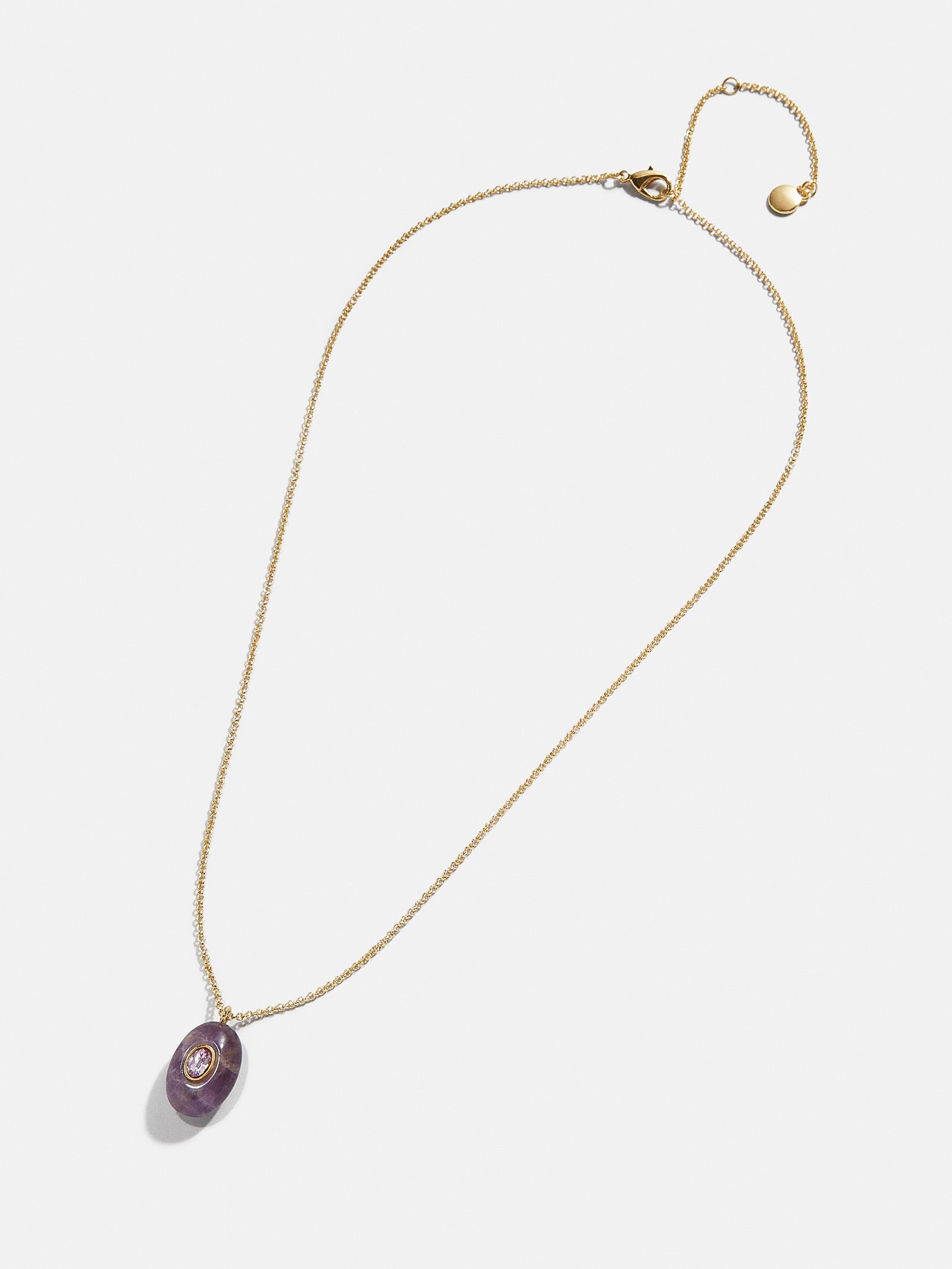 Premium Aura Semi-Precious Pendant Necklace - Purple | Ultimate Style Upgrade