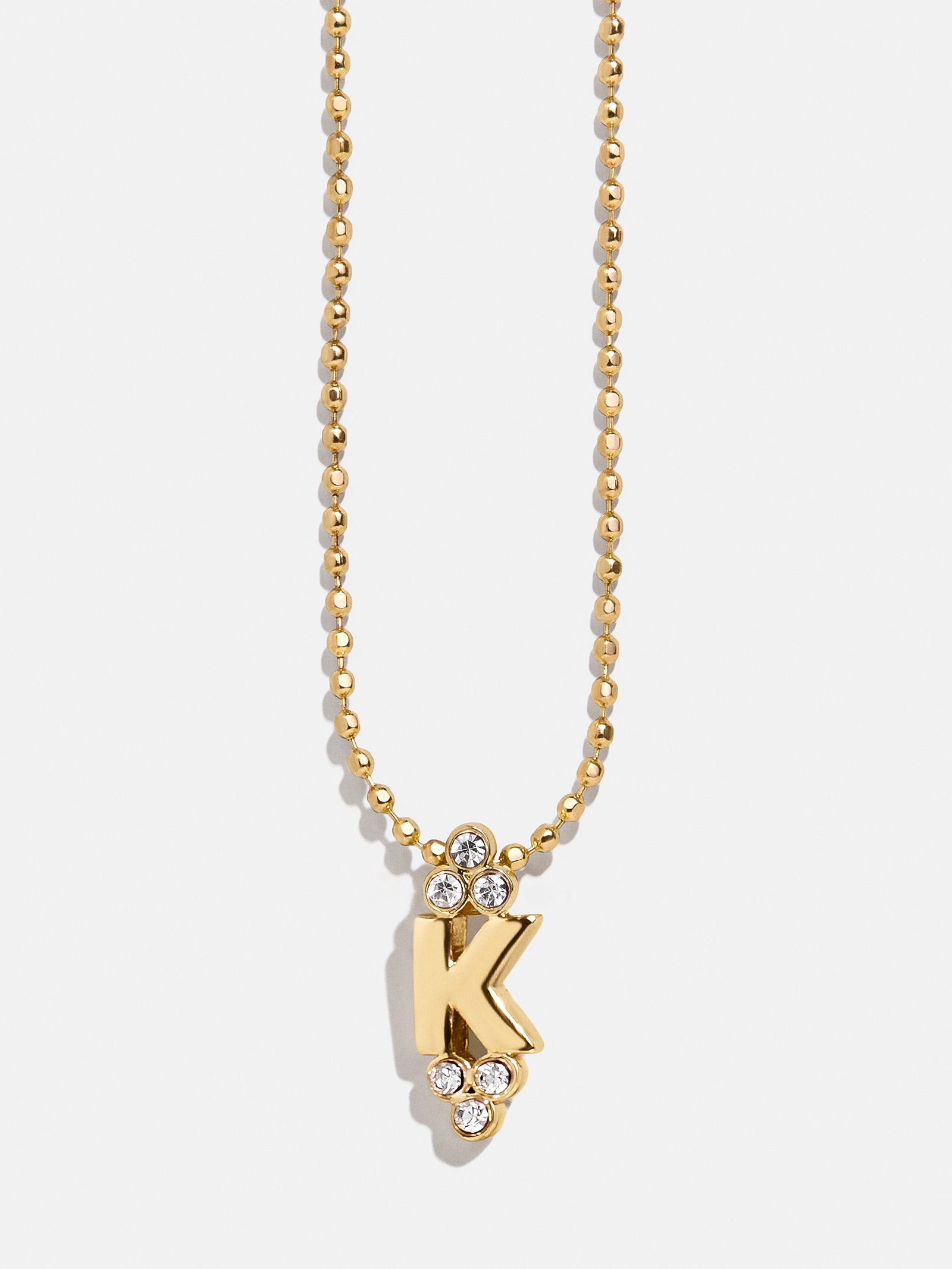 Premium Initial Triad Necklace - Gold & Pavé