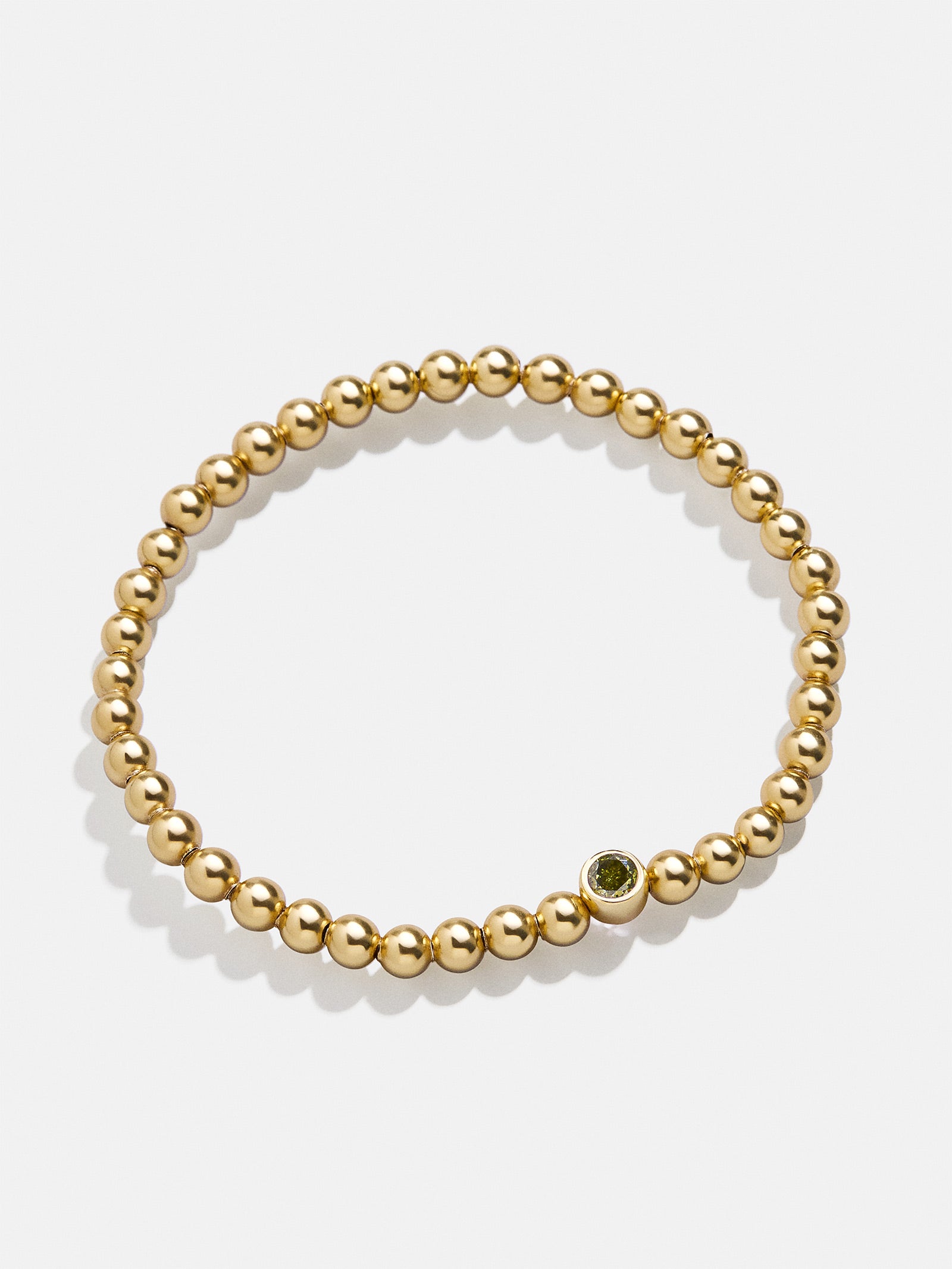 Premium 18K Gold Peridot Birthstone Bracelet - Ultimate Style & Elegance