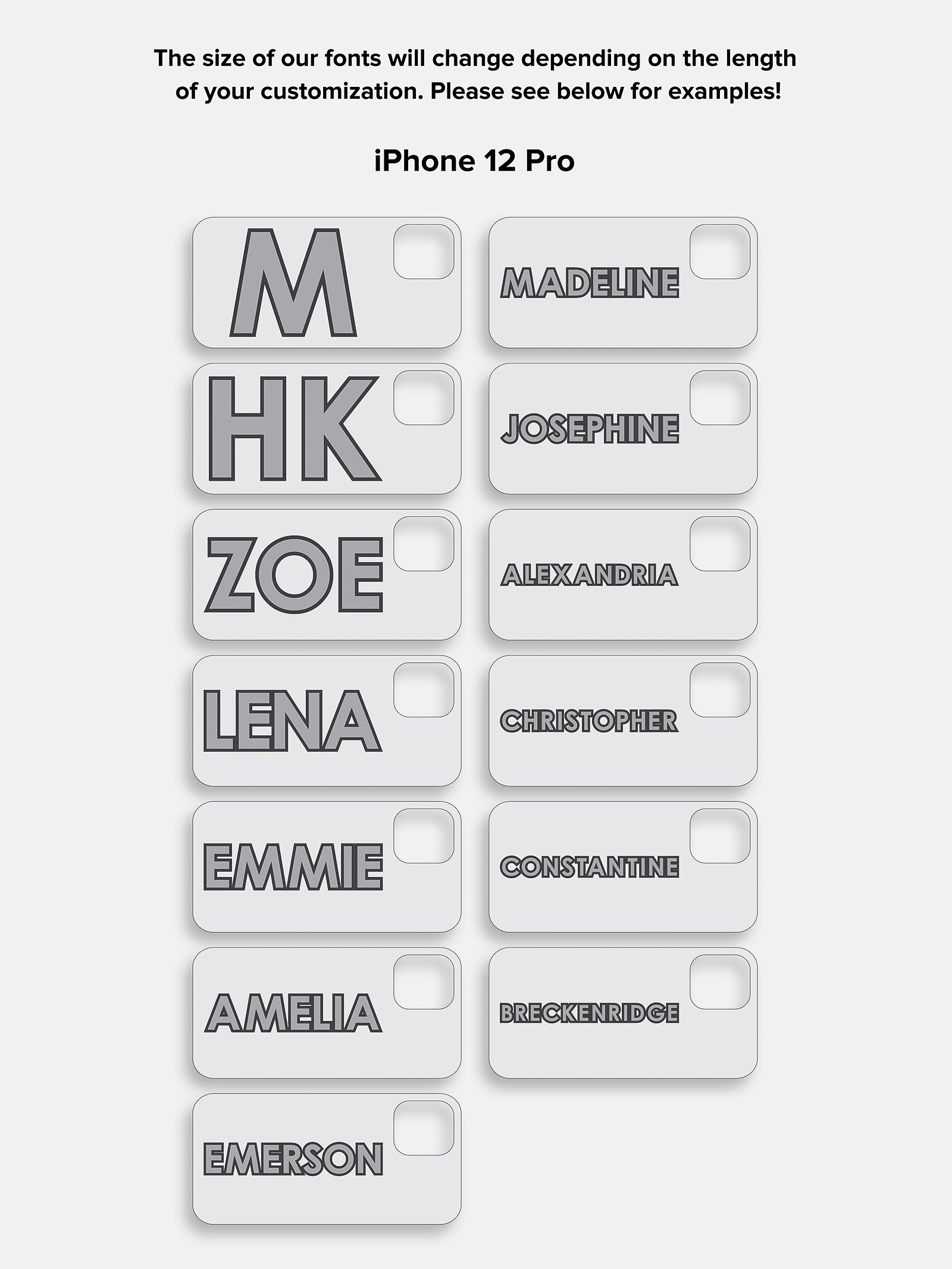 Premium Custom iPhone Case - 3D Block Font Design in Beige/White