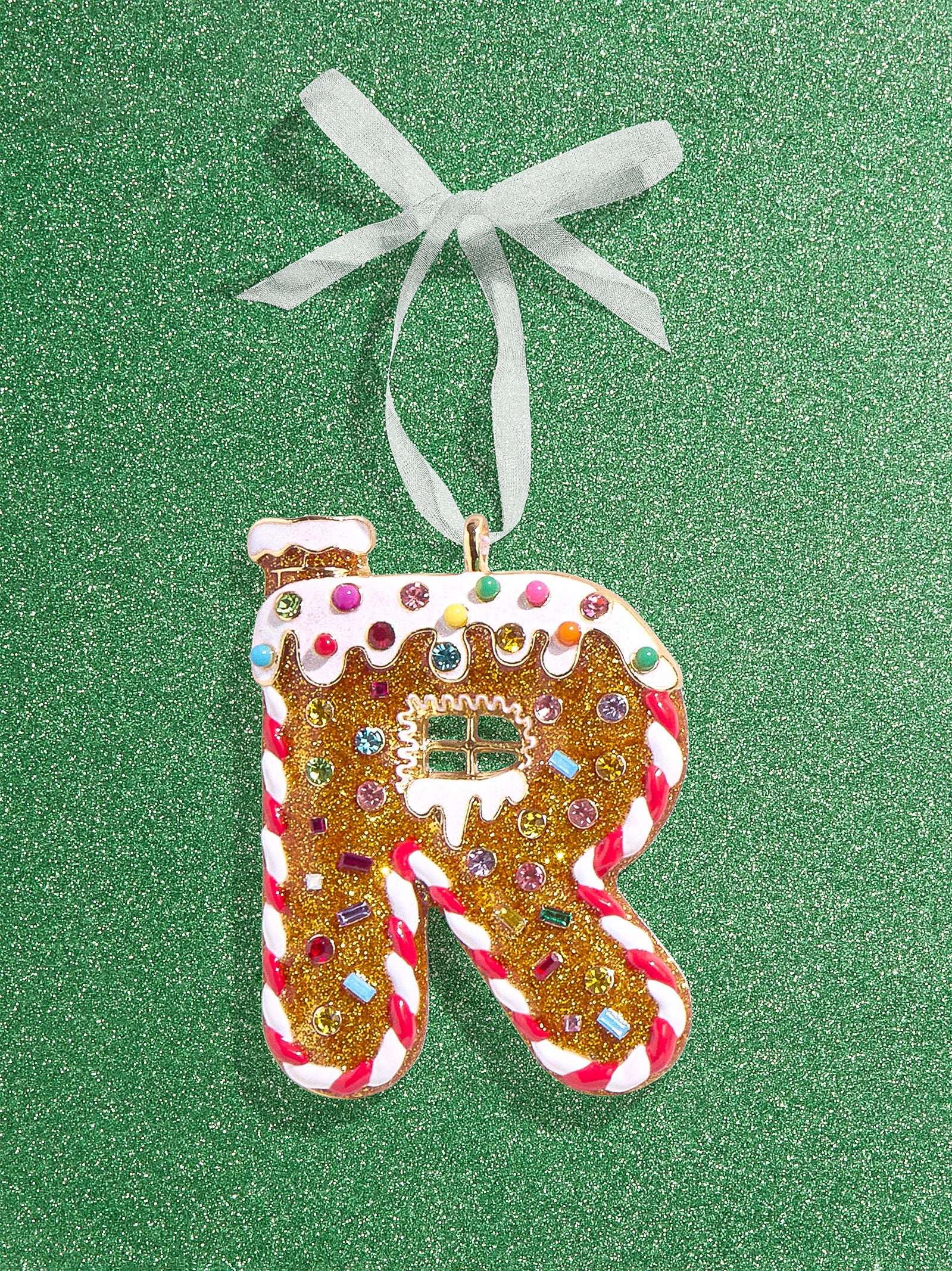 Premium Gingerbread Initial Ornament - Personalize Your Holiday Magic