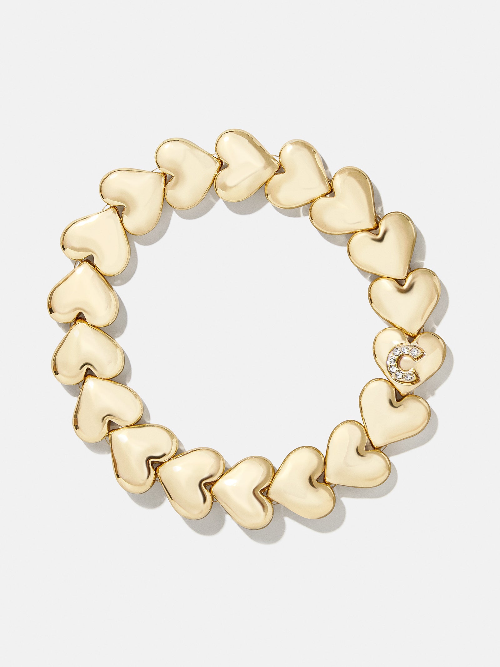 Premium Caroline Initial Bracelet - Gold/Pavé with Custom Initial