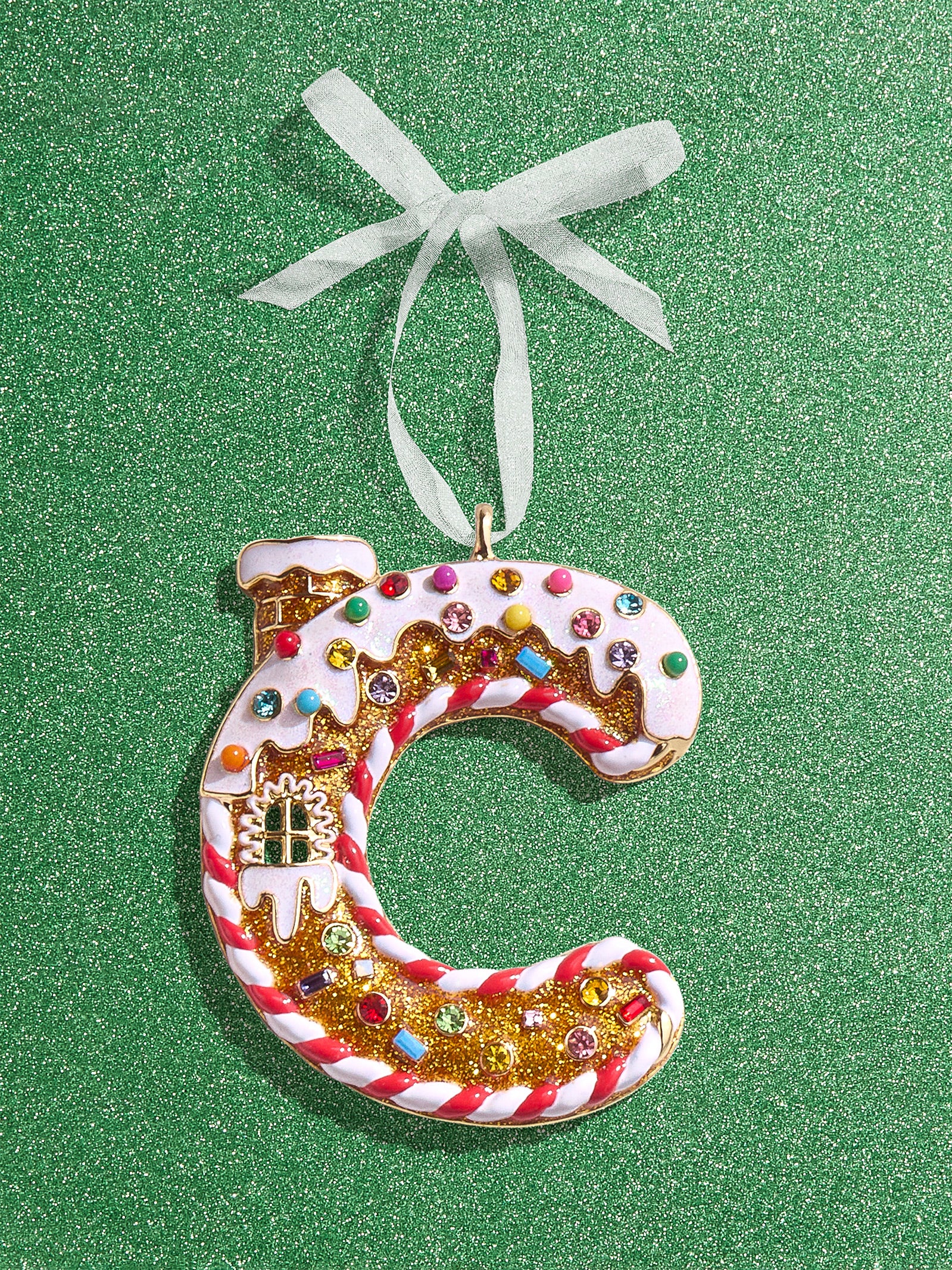 Premium Gingerbread Initial Ornament - Personalize Your Holiday Magic