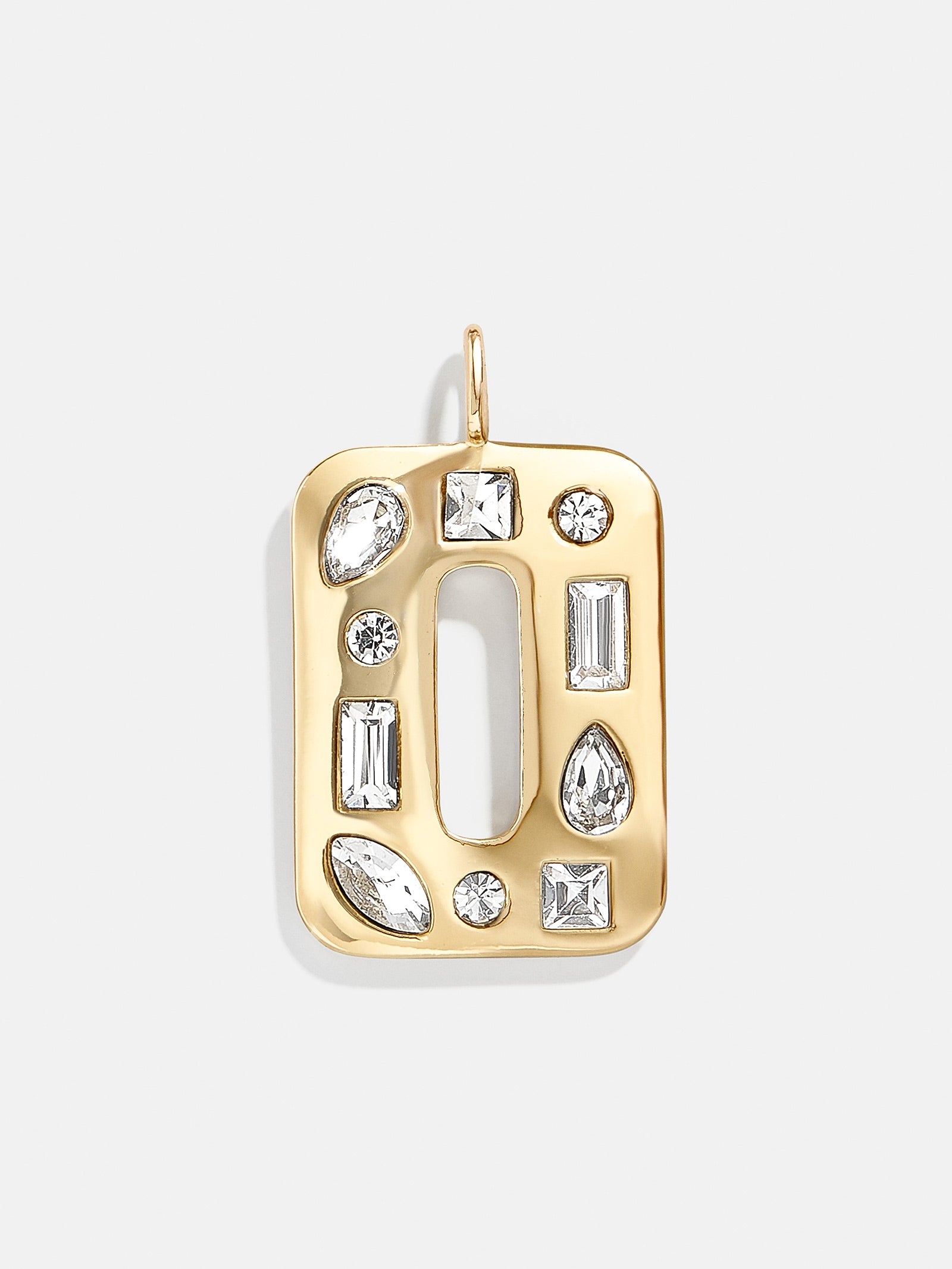 Premium Gold Gem Alpha Charm - Personalized Initial Pendant