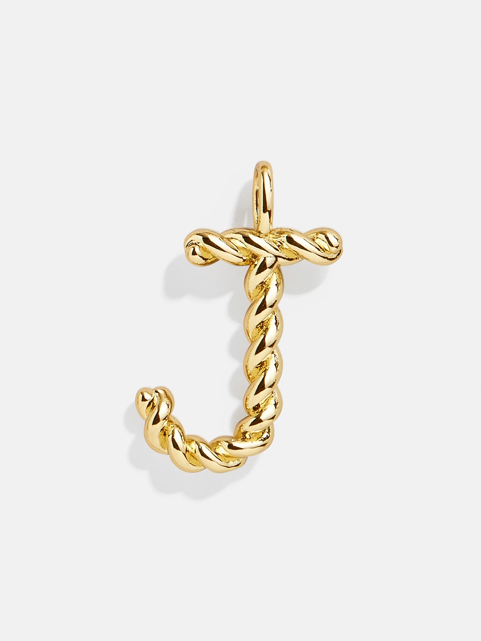 Premium Jupiter Charm - Modern Gold Twisted Initial Pendant