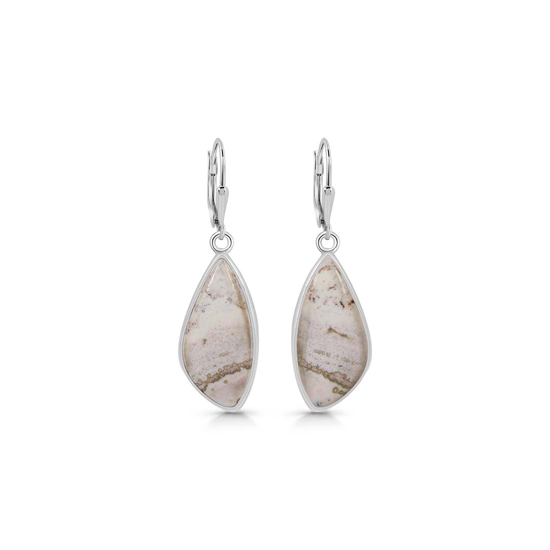 Premium Ocean Jasper Statement Earrings - Sagacia Elegance (OCJ-E-10)