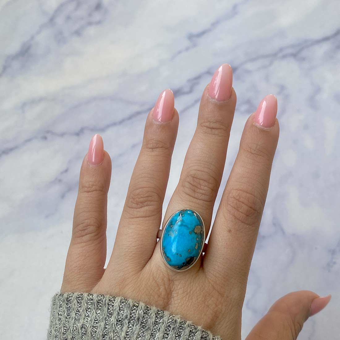 Premium Turquoise Adjustable Ring - Ultimate Statement Piece