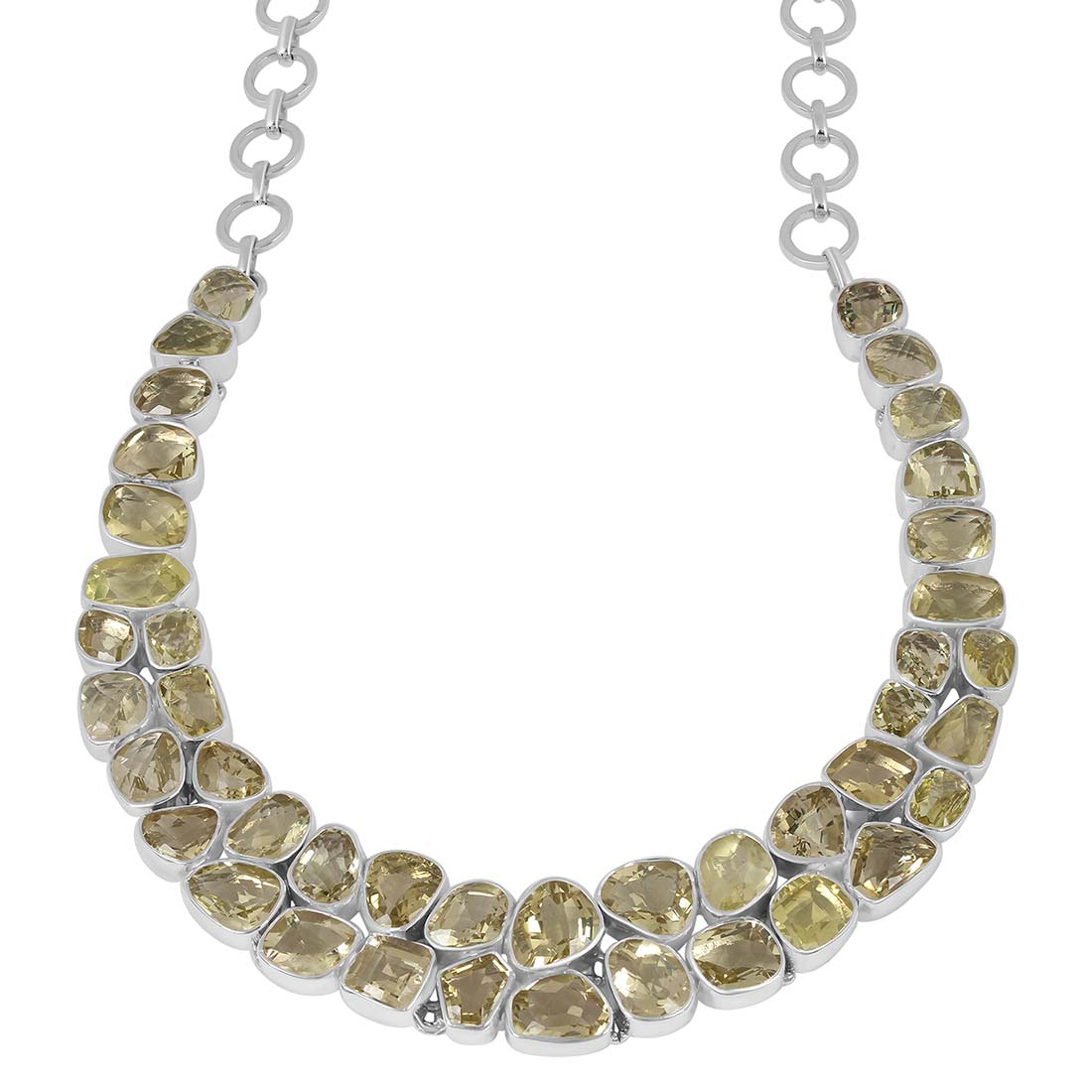 Premium Lemon Quartz Statement Necklace - LEM-N-1