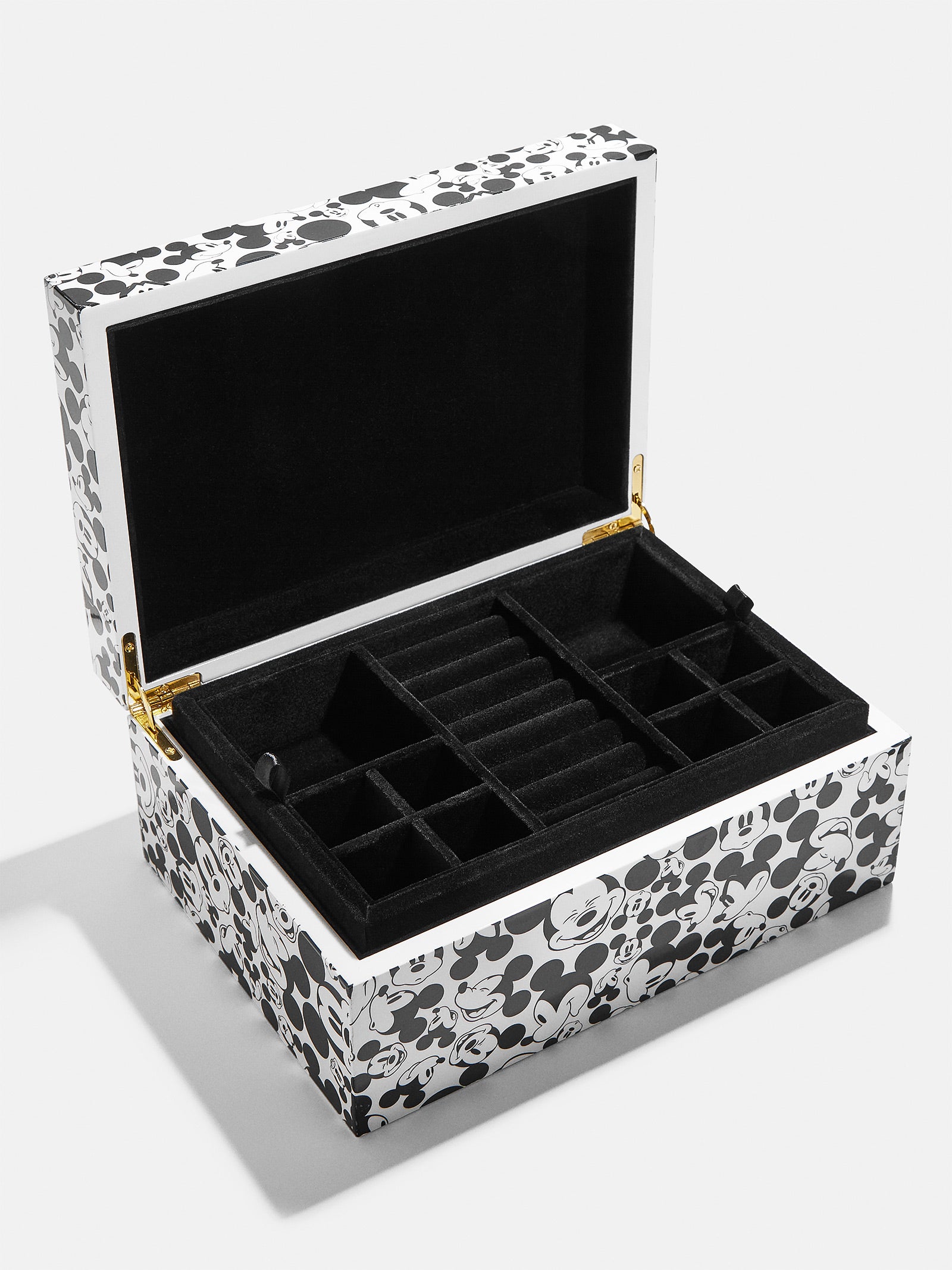 Premium Mickey Mouse Disney Jewelry Organizer Box - Black & White Design