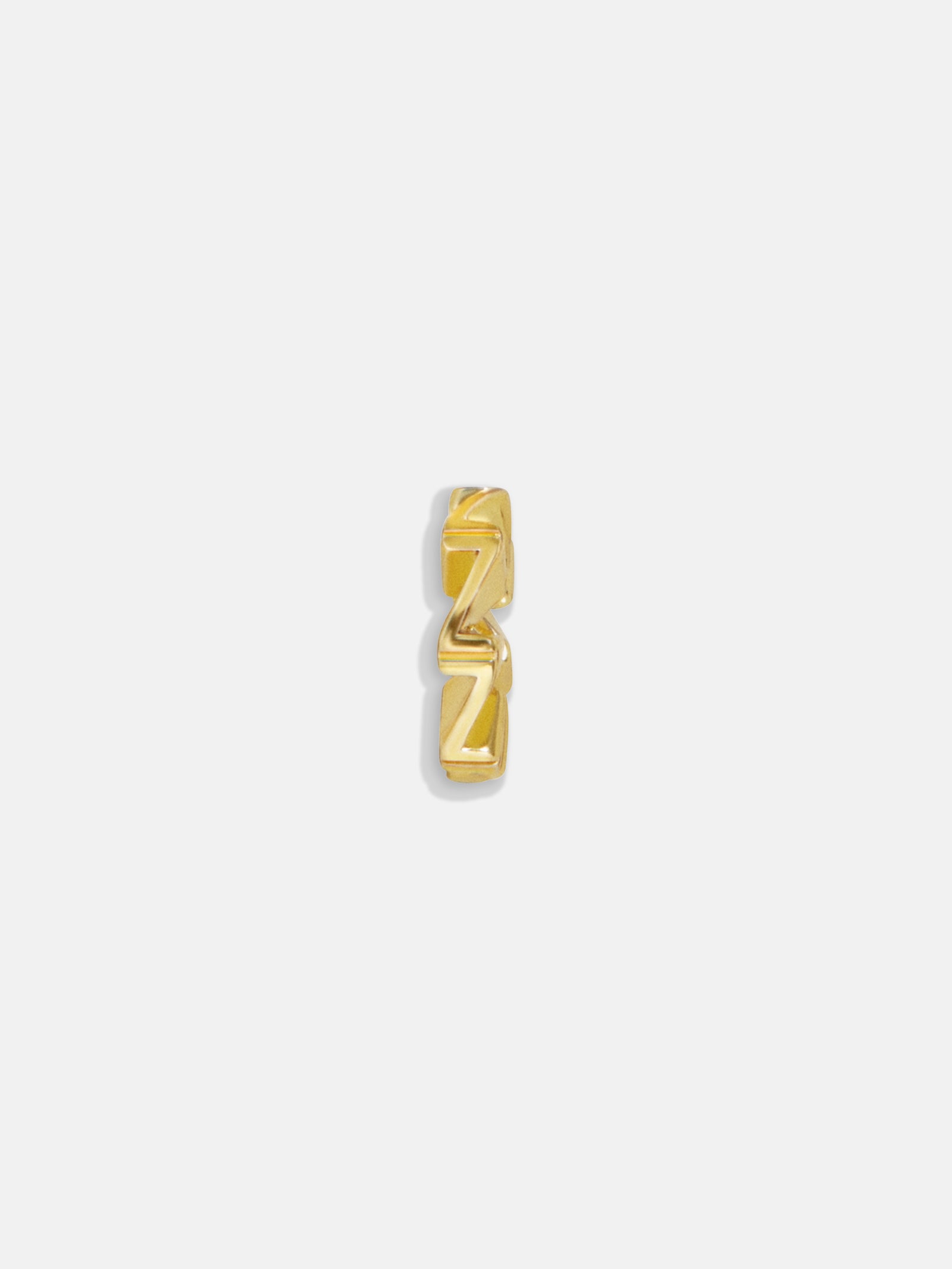 Premium Gold Initial Bead Charm - Z | Personalized Modern Necklace