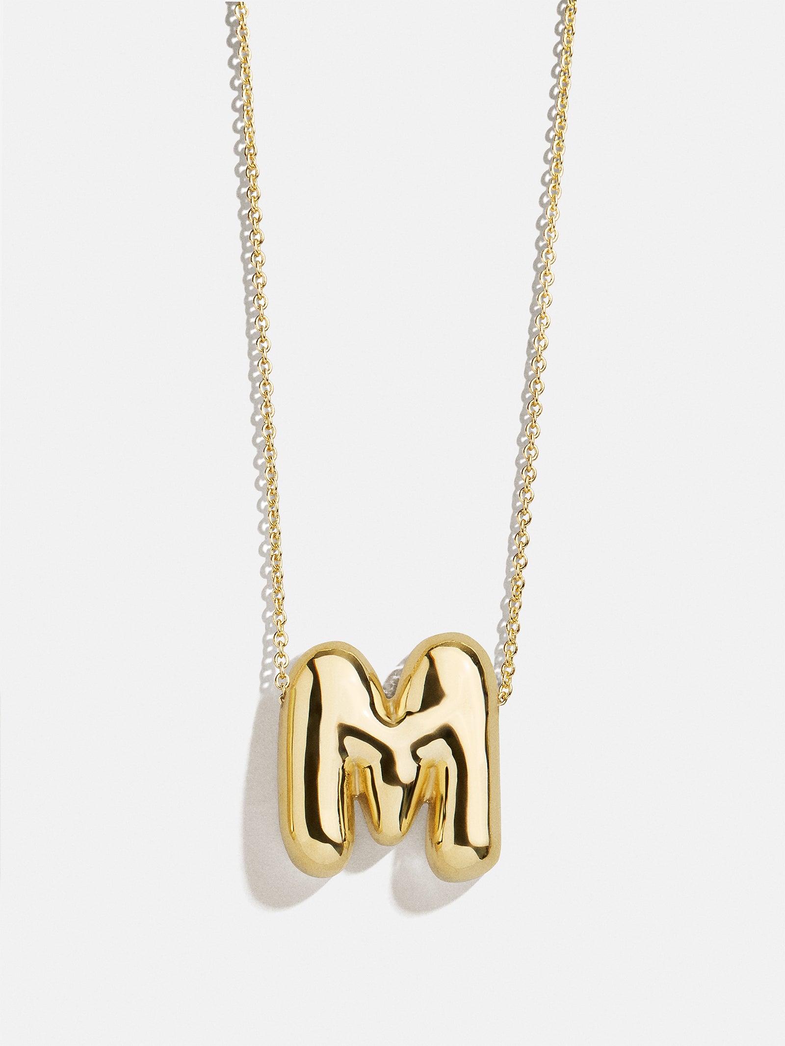 Premium Kids' Bubble Initial Necklace - Personalized Gold Charm