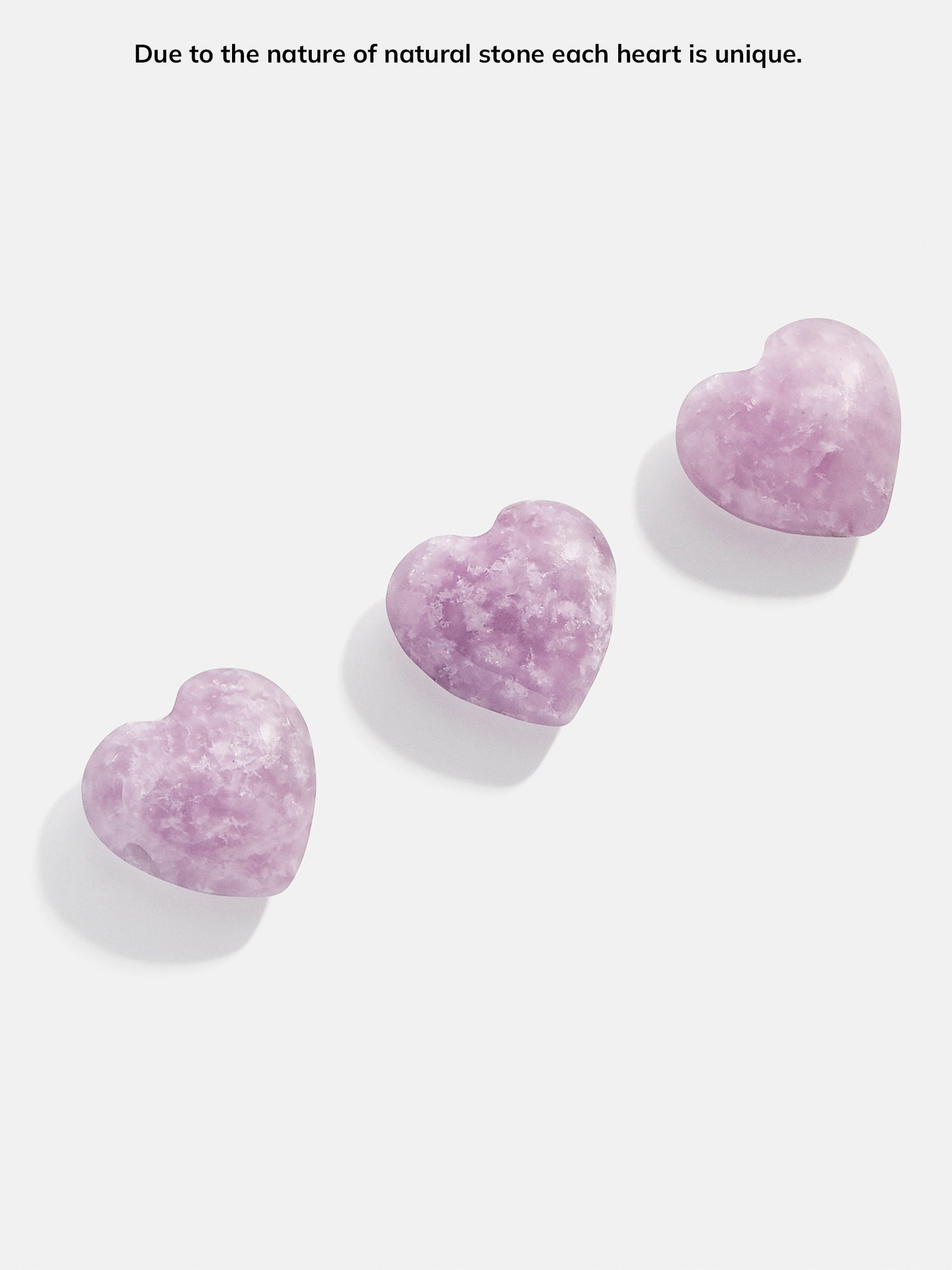 Premium Juno Pink Lepidolite Necklace - Heart-Shaped Stone for Inner Peace