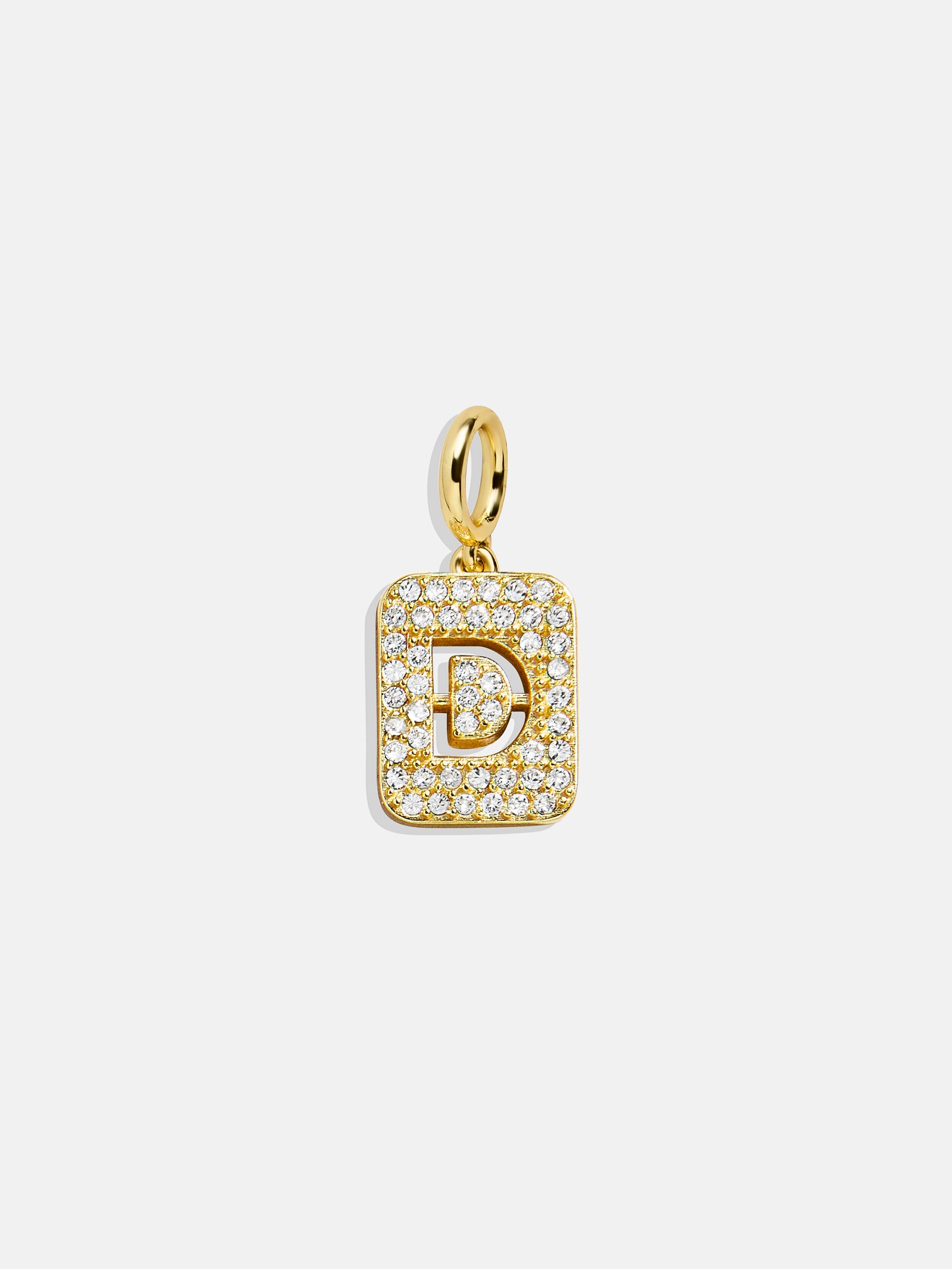 Premium Initial Cluster Charm Necklace - D