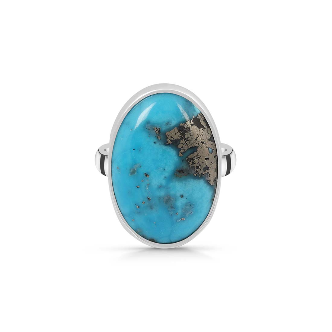 Premium Turquoise Statement Ring - Handcrafted 925 Sterling Silver (TRQ-R-138)