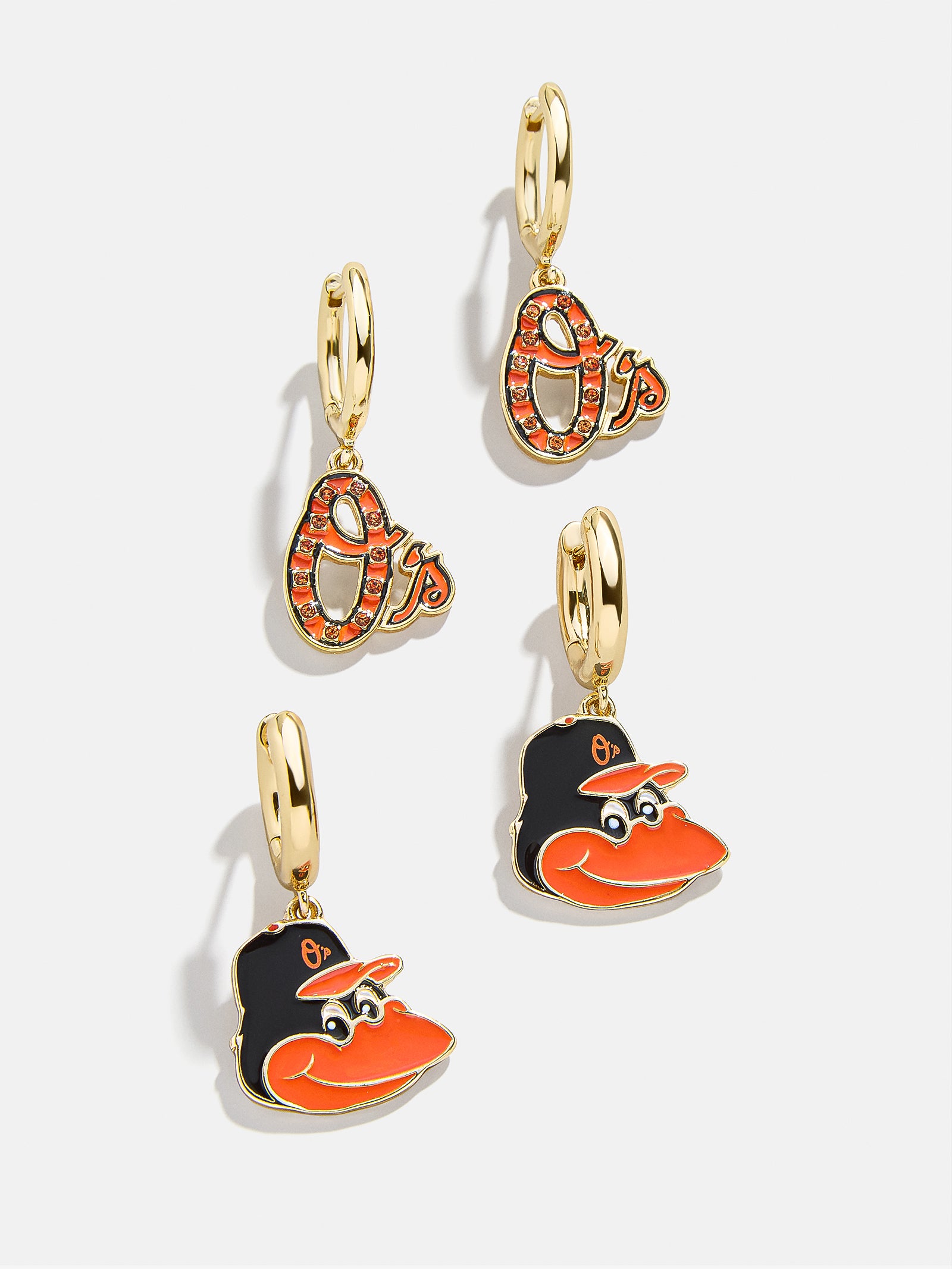 Premium MLB Earring Set - Baltimore Orioles Official Collection