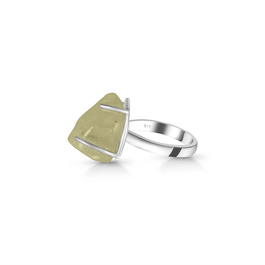 Premium Libyan Desert Glass Statement Ring - LDG-R-11