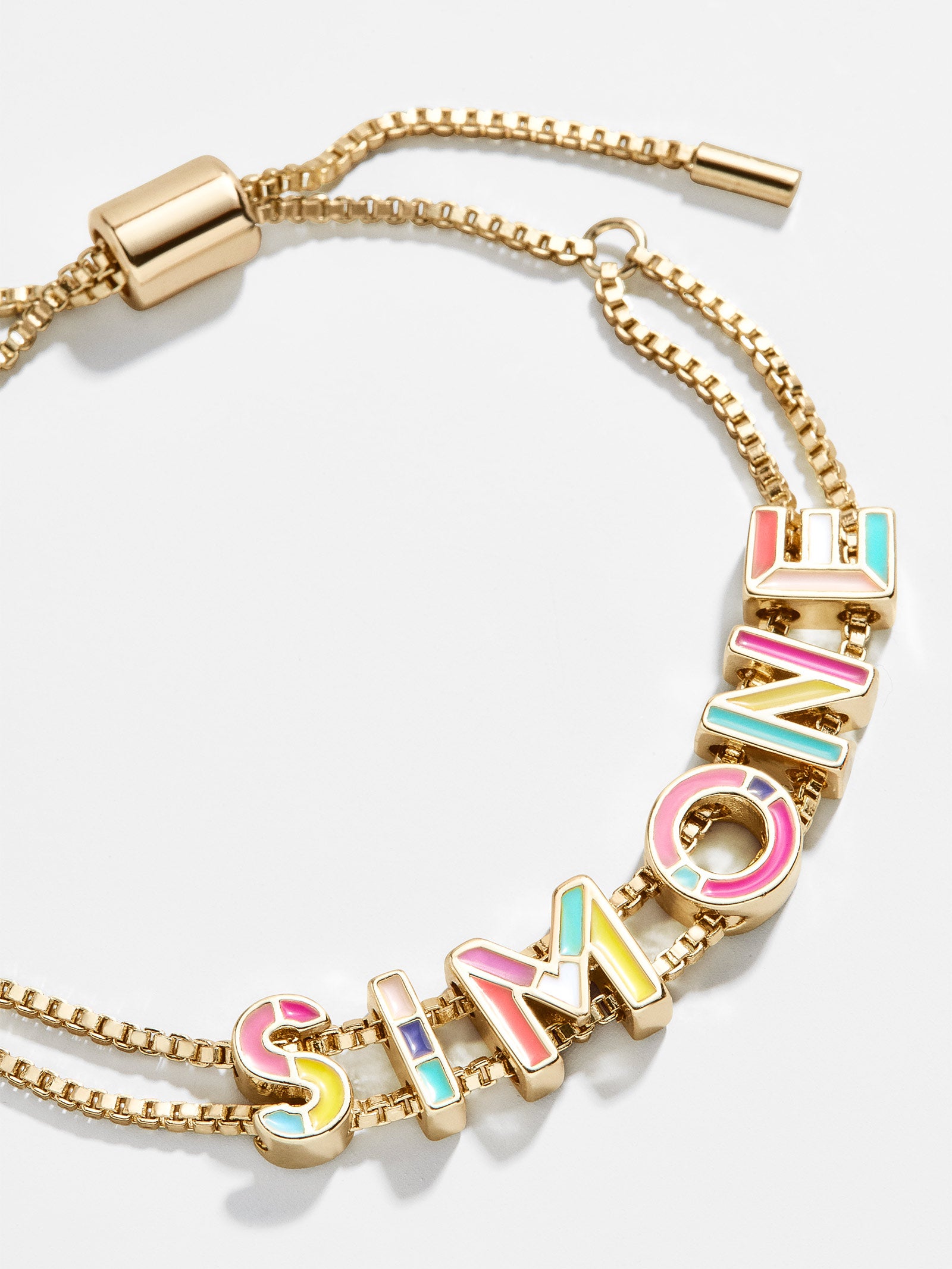 Premium Custom Slider Bracelet - Multi Enamel Style