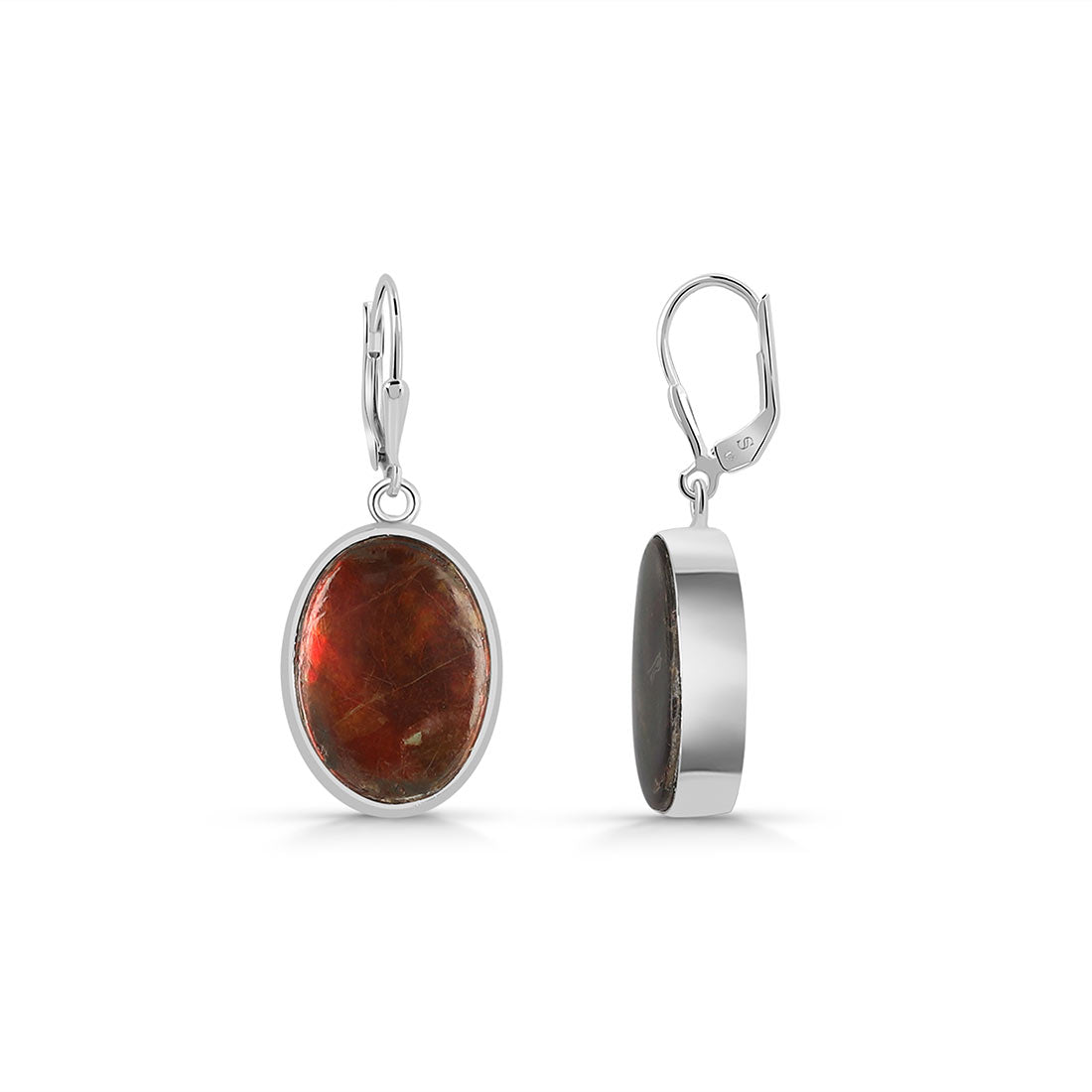 Premium Ammolite Statement Earrings - AML-E-29