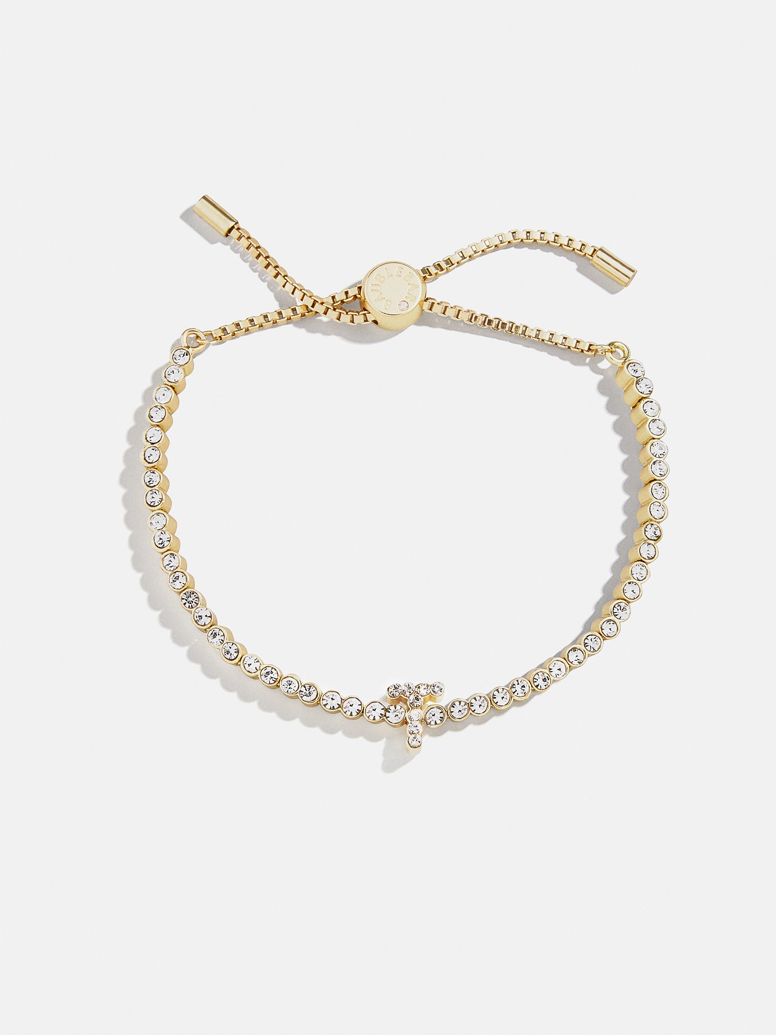 Premium Tennis Initial Bracelet - Gold & Pavé