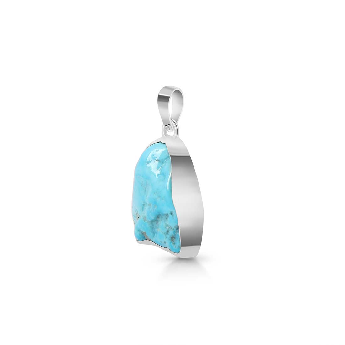 Premium Turquoise Rough Pendant - Elegant Statement Jewelry (TRQ-P-64)