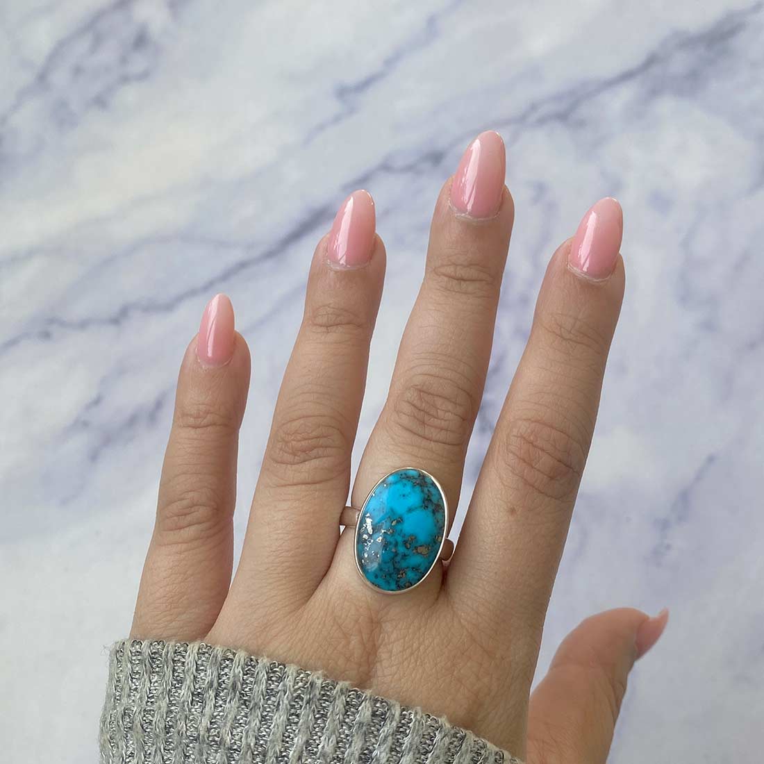 Premium Turquoise Adjustable Ring - Ultimate Statement Piece