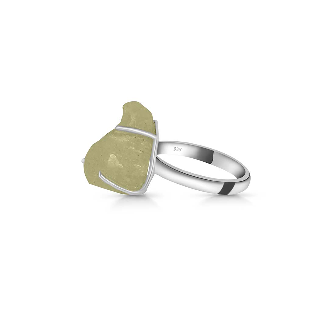 Premium Libyan Desert Glass Statement Ring - LDG-R-28