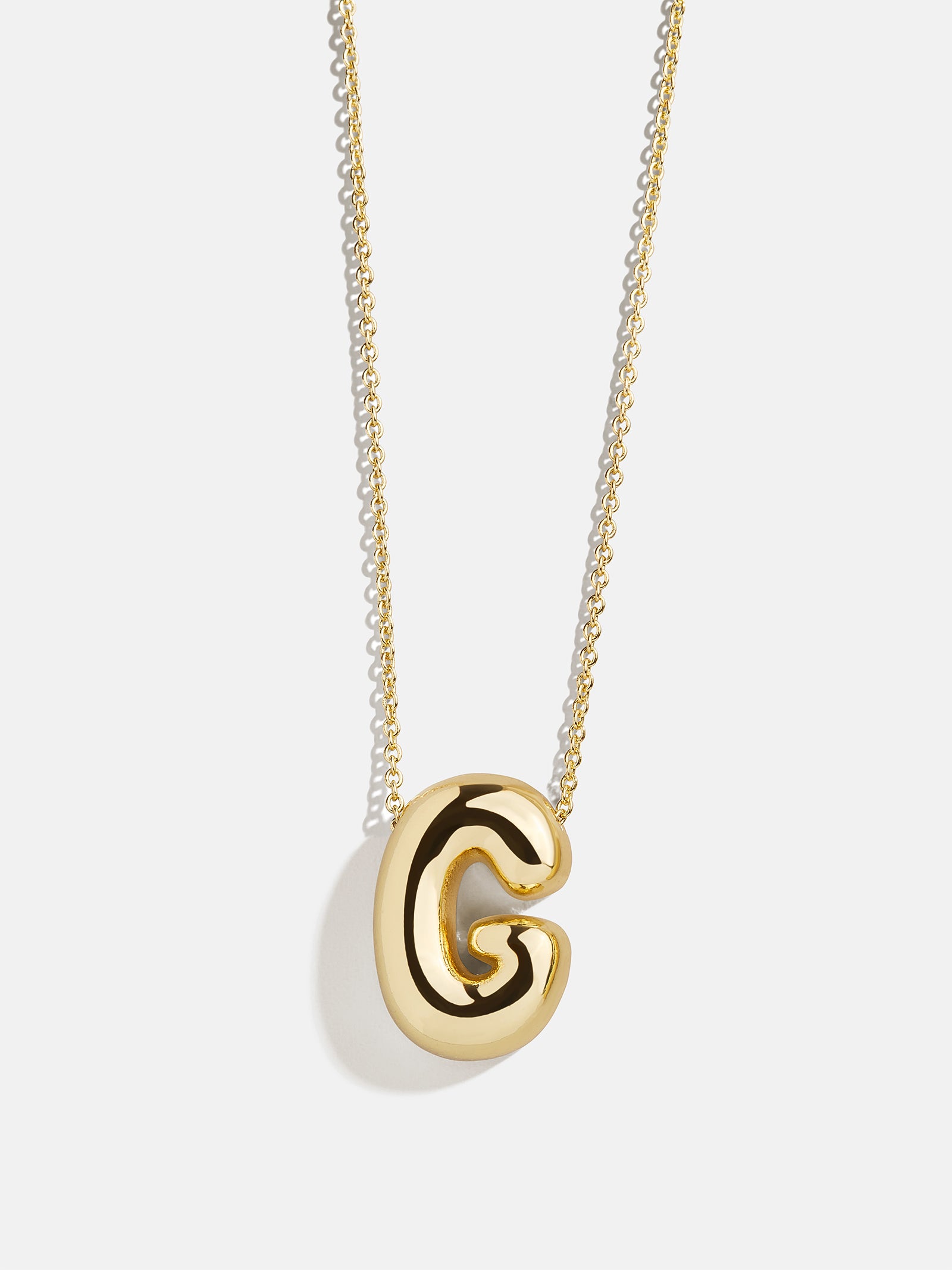 Premium Kids' Bubble Initial Necklace - Personalized Gold Charm