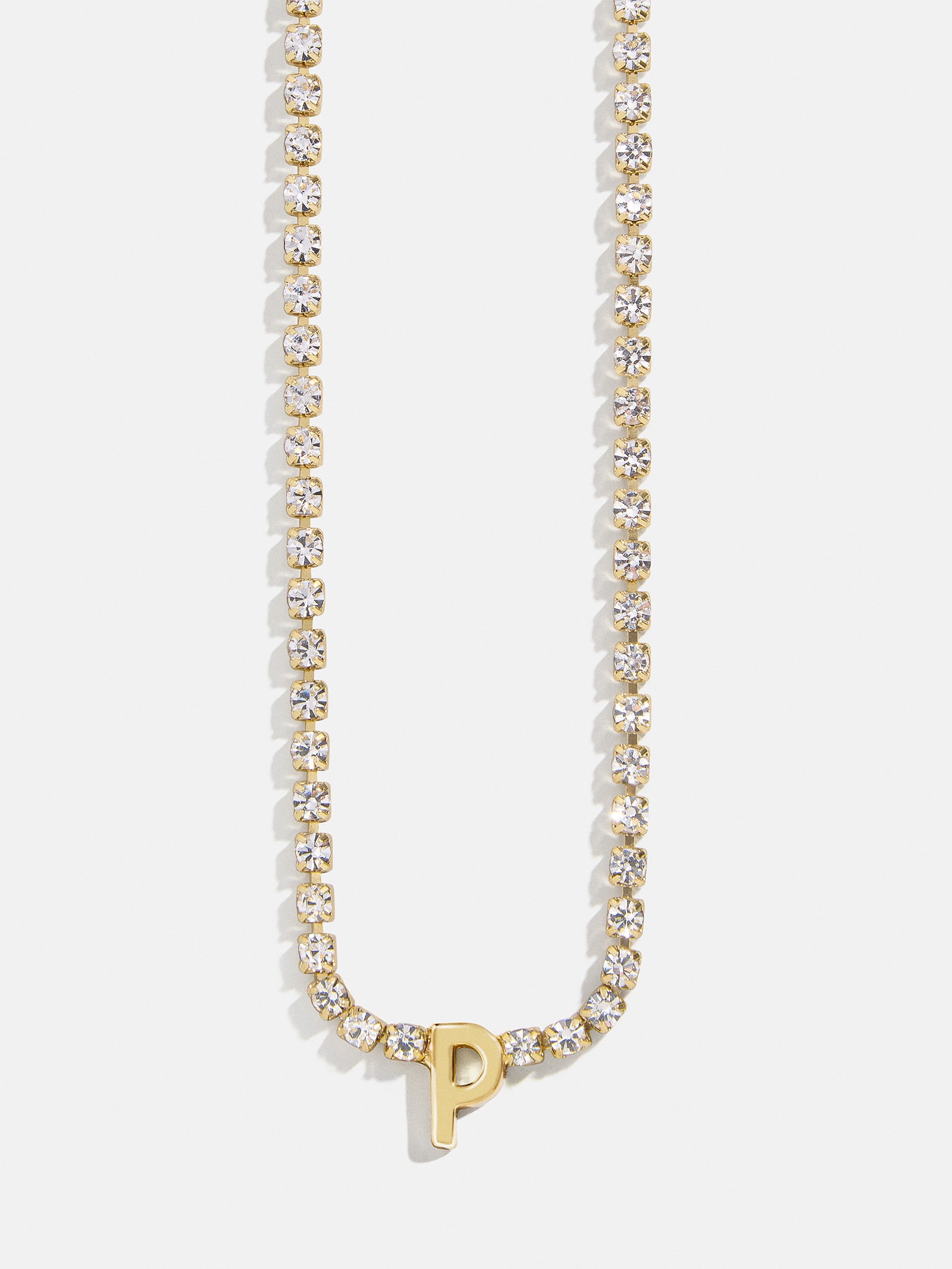 Premium Ruth Initial Tennis Necklace - Gold/Pavé | Ultimate Personalized Jewelry