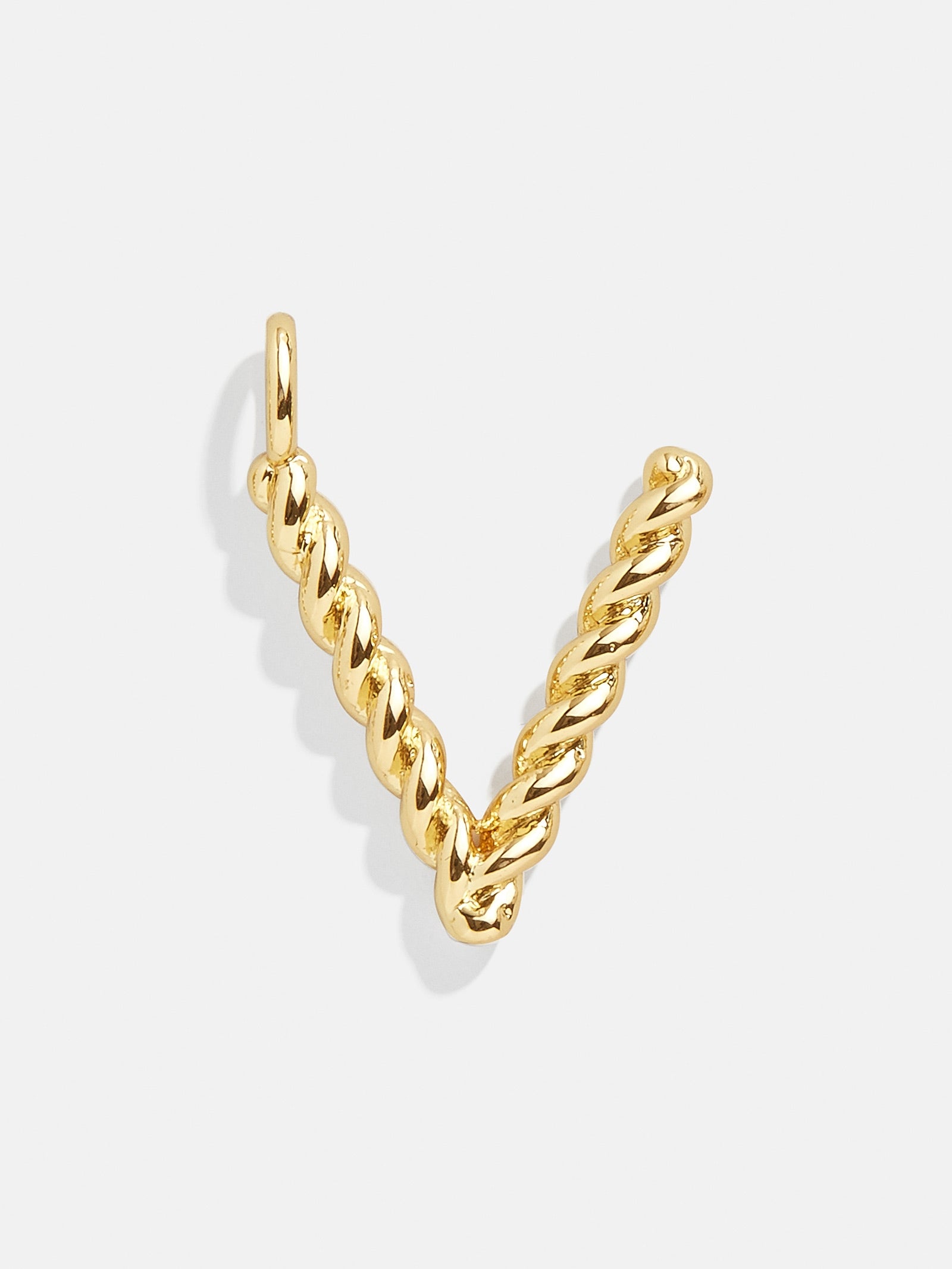 Premium Jupiter Charm - Modern Gold Twisted Initial Pendant