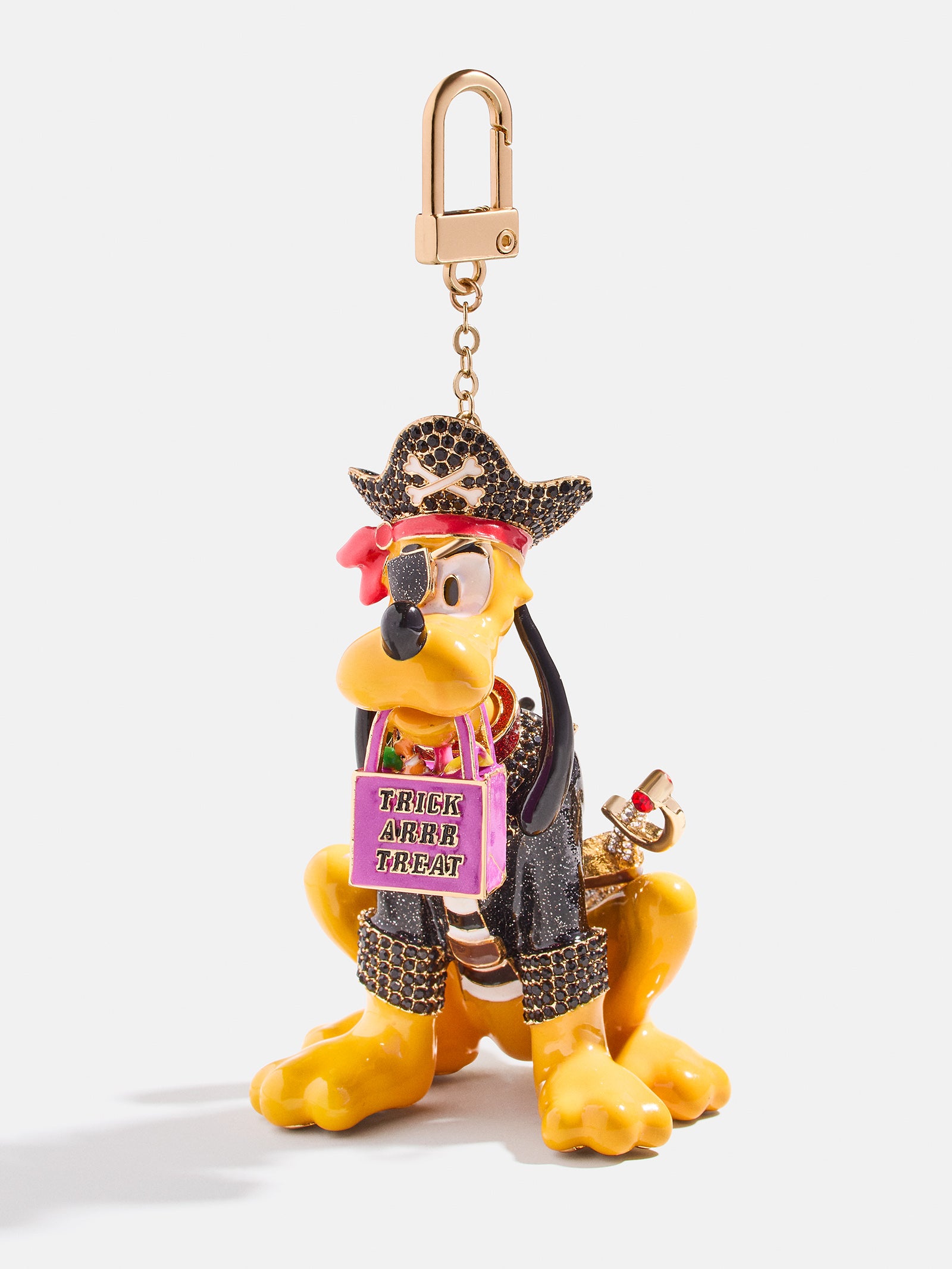 Disney Pluto Pirate Glow-In-The-Dark Bag Charm - Premium Halloween Accessory