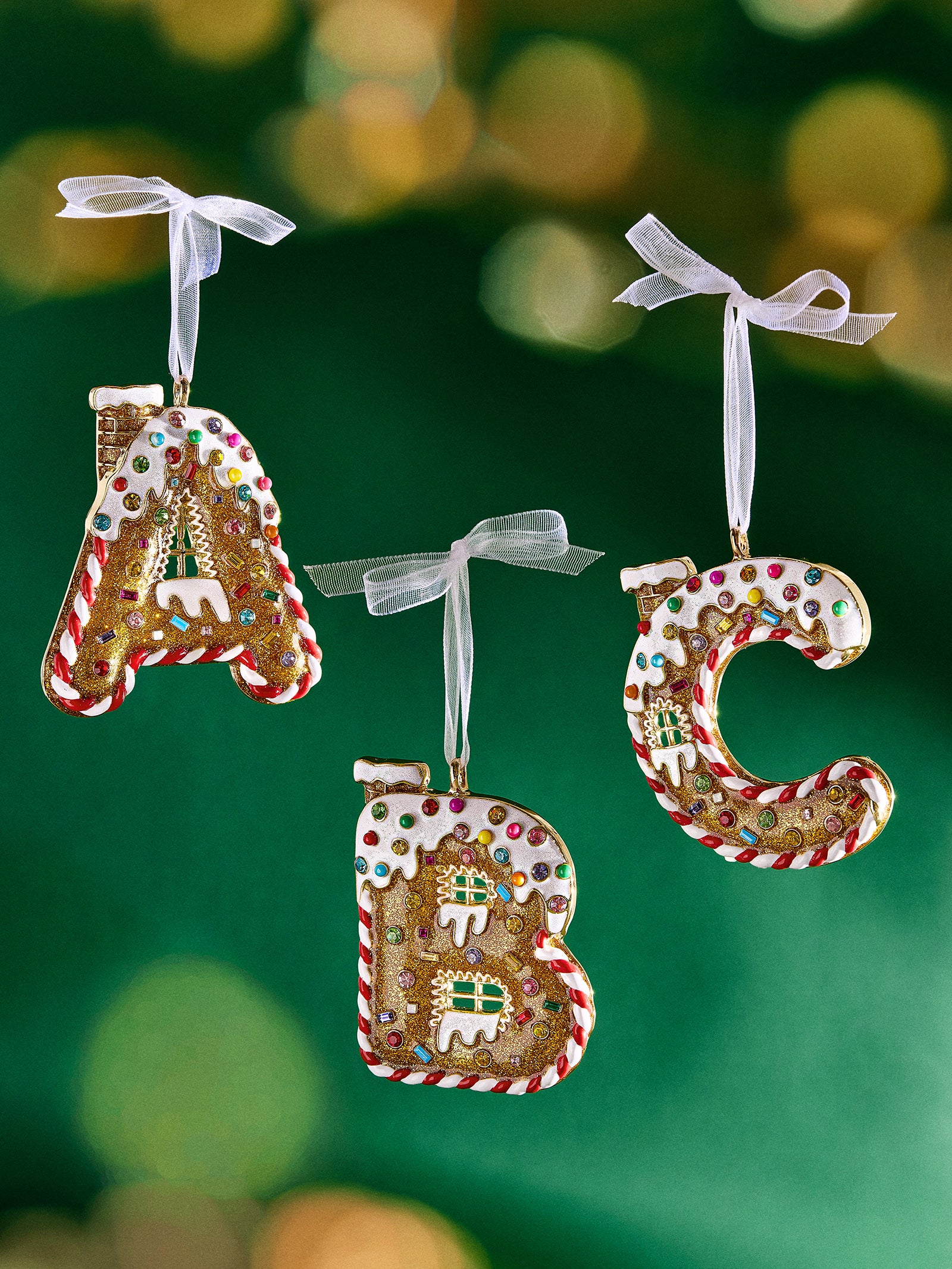 Premium Gingerbread Initial Ornament - Personalize Your Holiday Magic