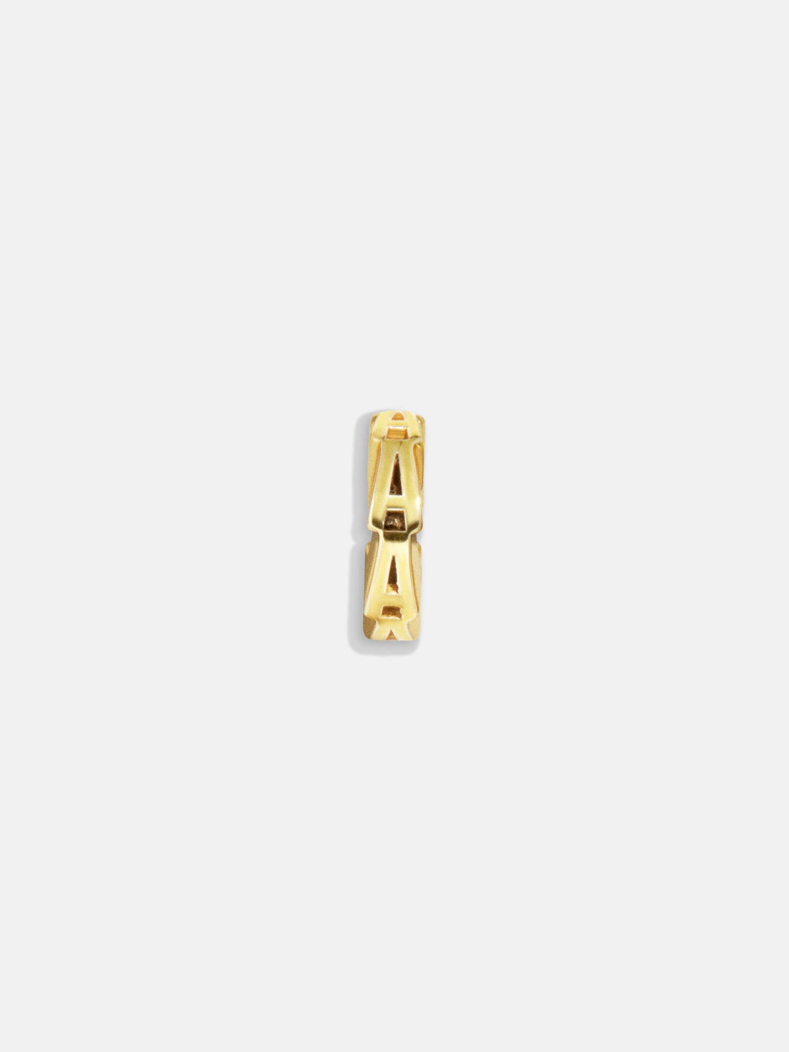 Premium Gold Initial Bead Charm - A | Personalized Jewelry