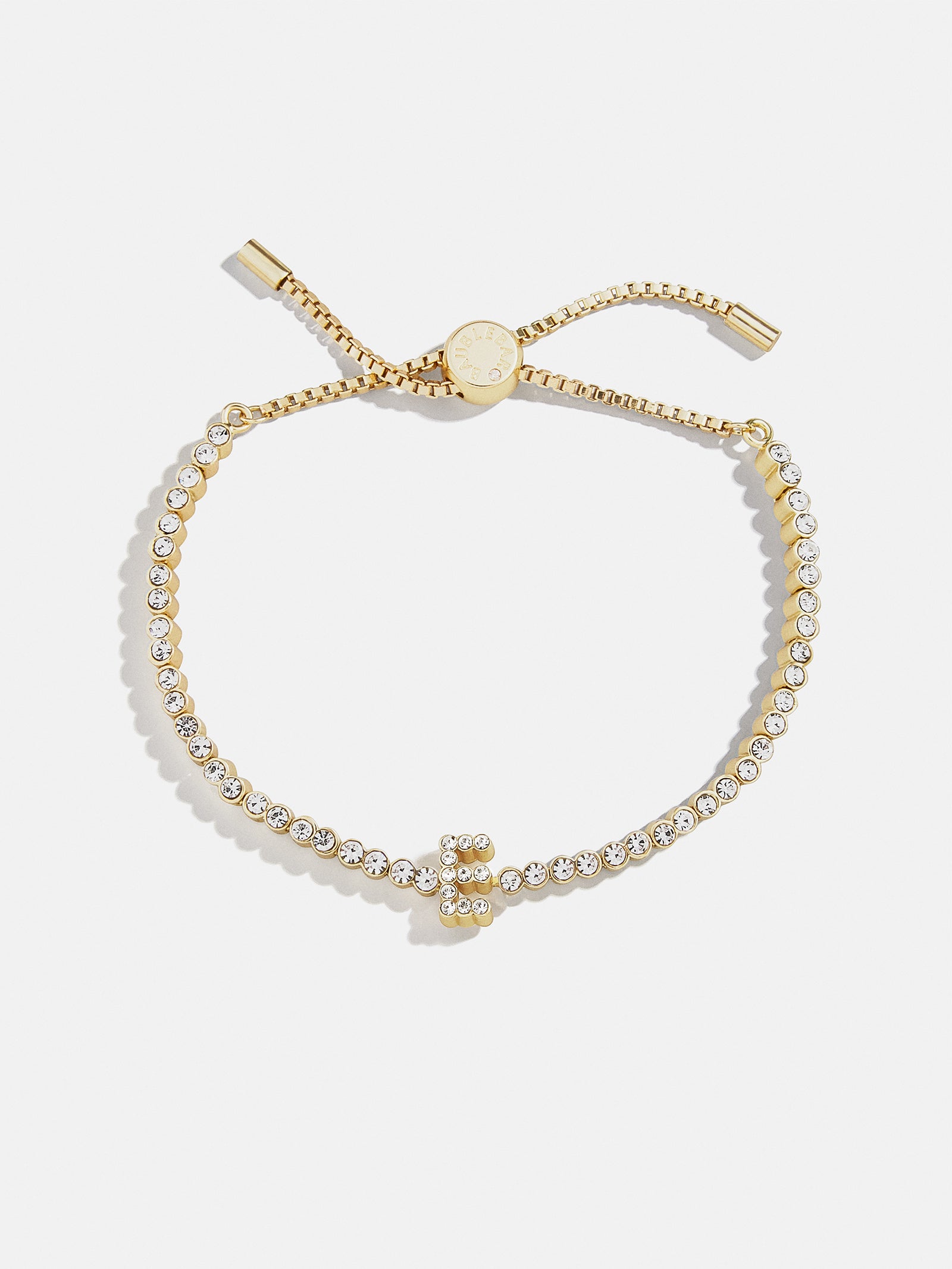 Premium Tennis Initial Bracelet - Gold & Pavé