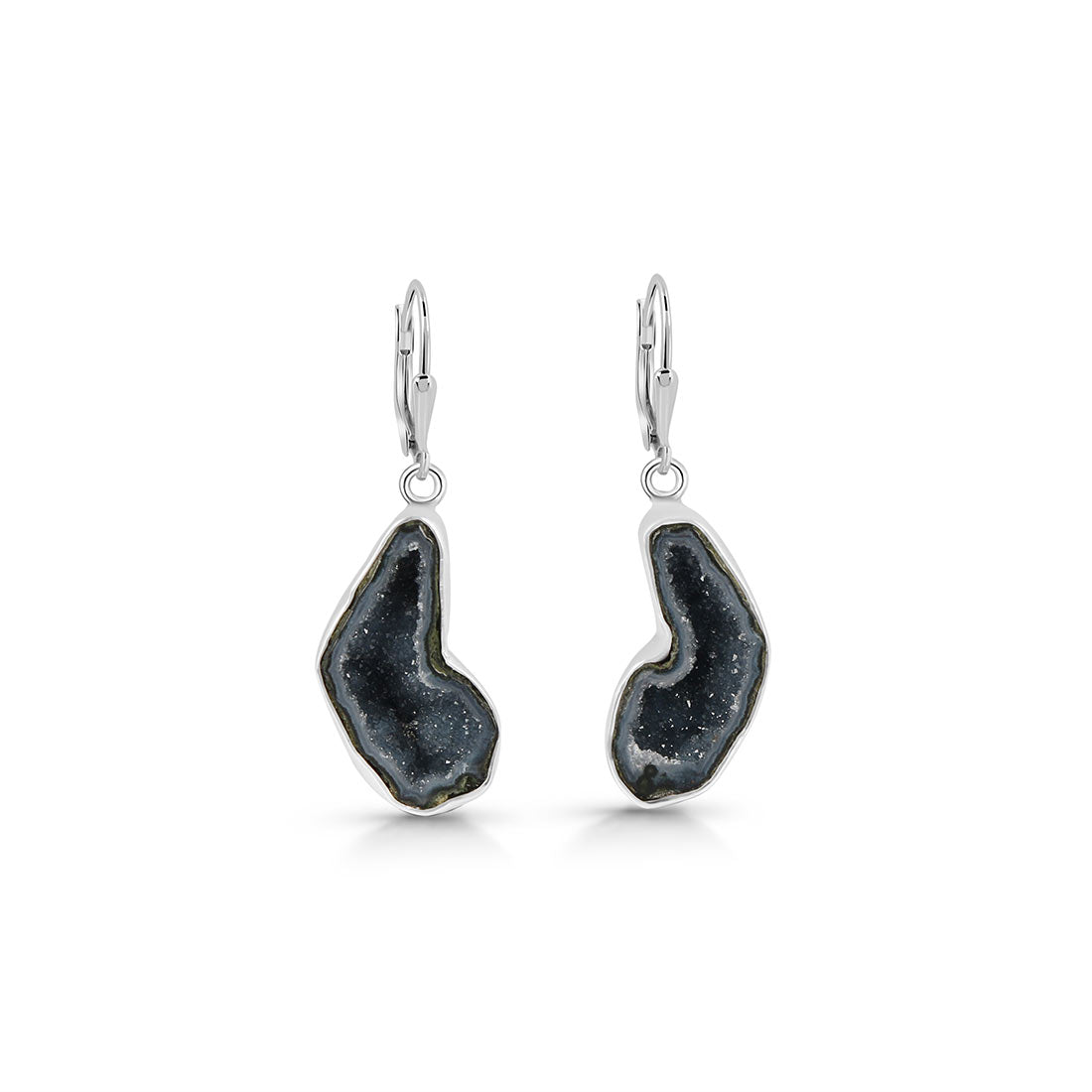 Premium Coconut Geode Statement Earrings - Ultimate Elegance