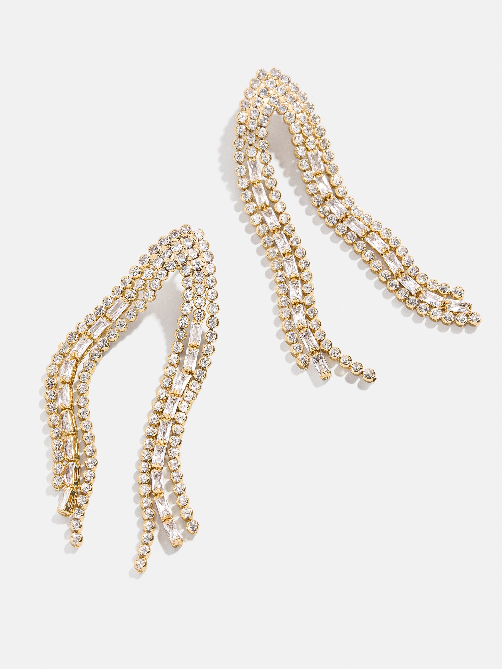 Premium Rachel Drop Earrings - Gold & Pavé Sparkle