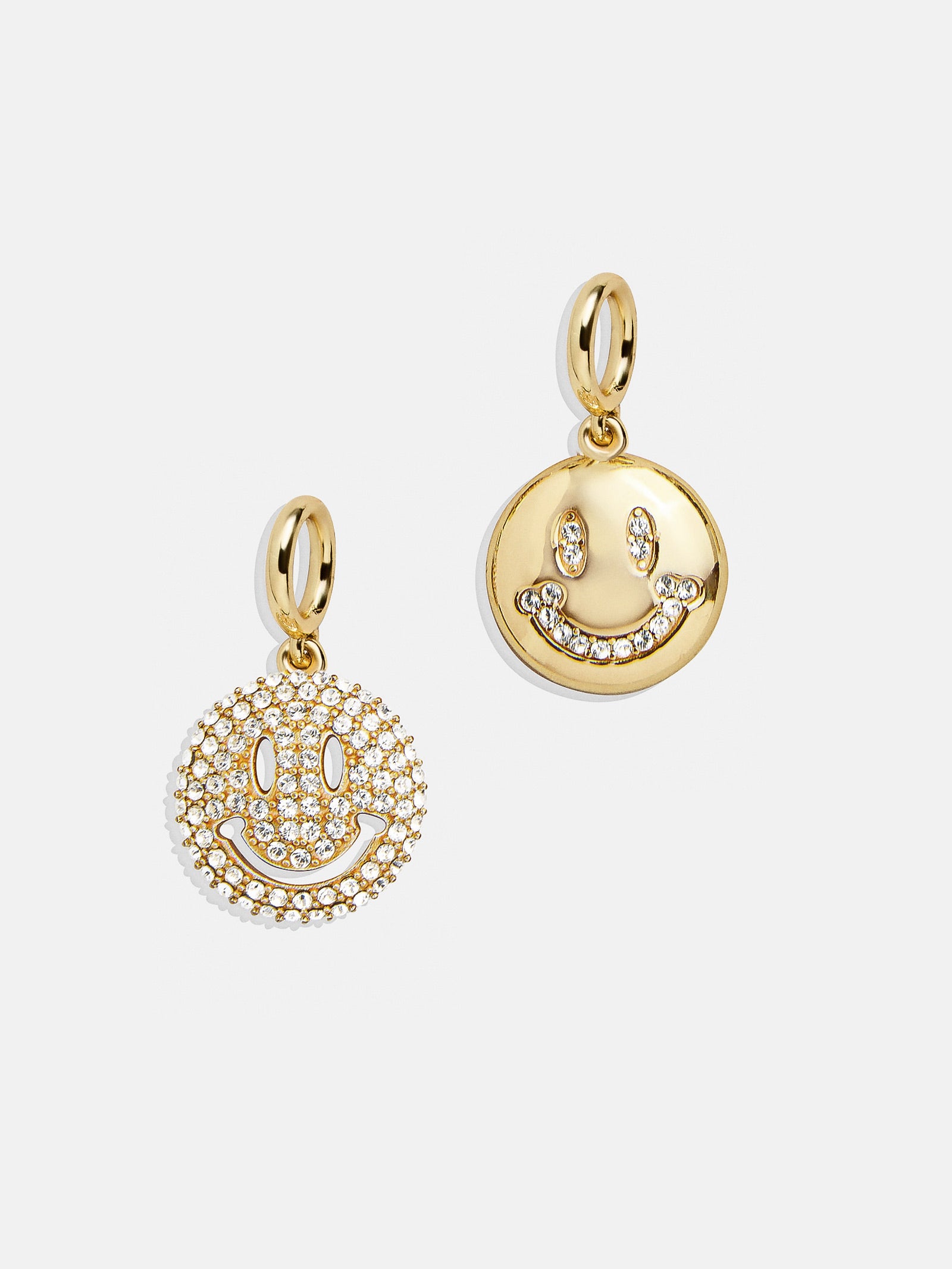 Premium Smiles Cluster Charm Necklace - Gold