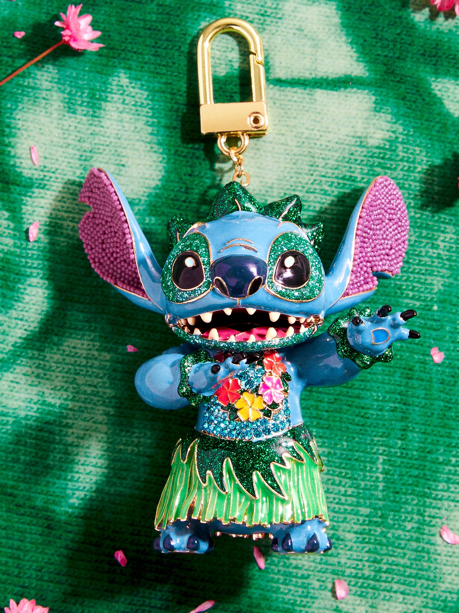 Premium Stitch Disney Hula Bag Charm - Island Blue