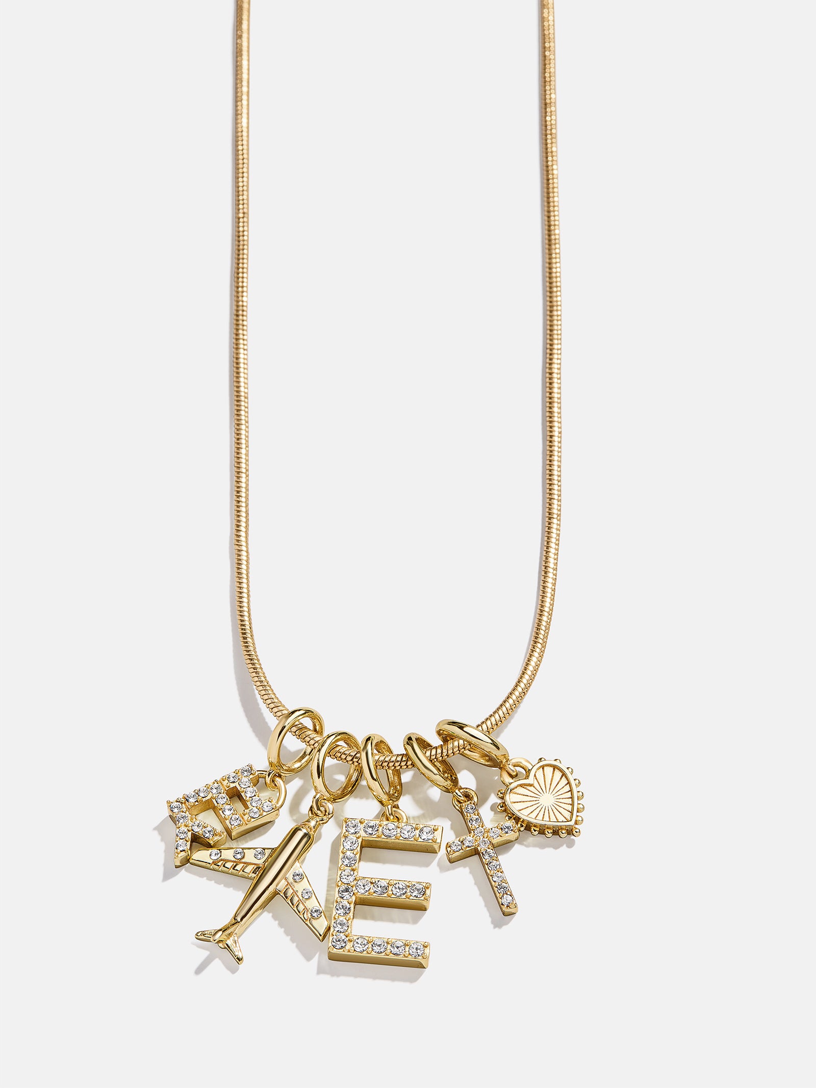 Premium Faith Cluster Charm - Pave Cross Necklace